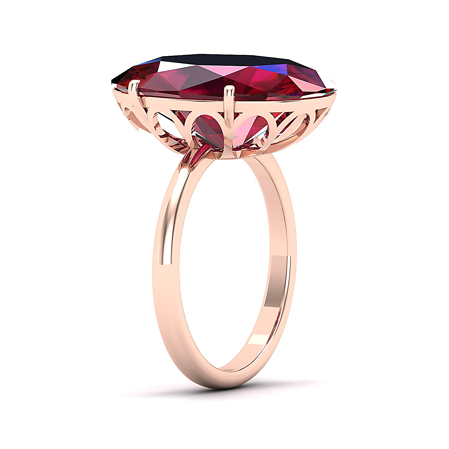 The Minimalistic Ruby Gold Ring