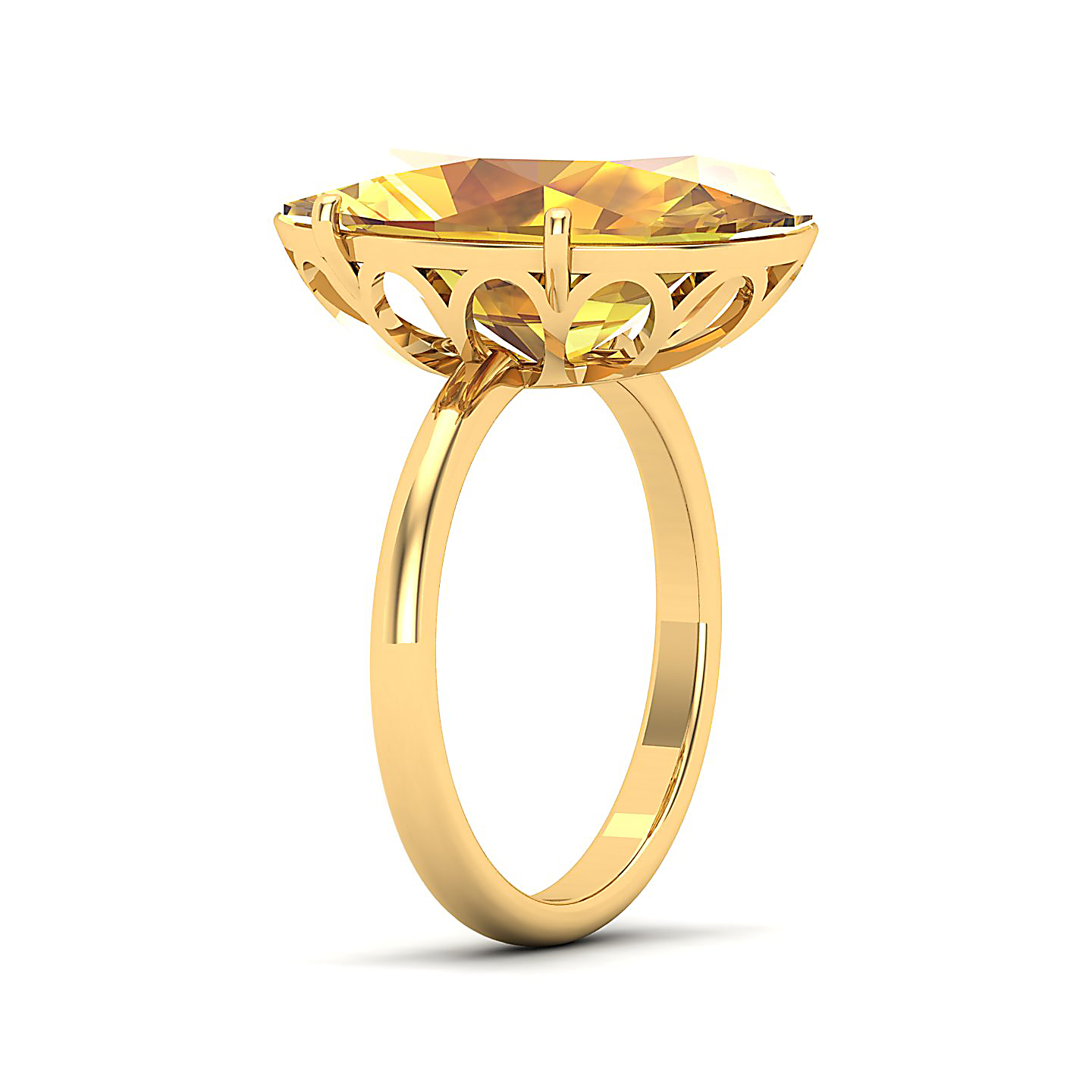 The Minimalistic Yellow Sapphire Gold Ring