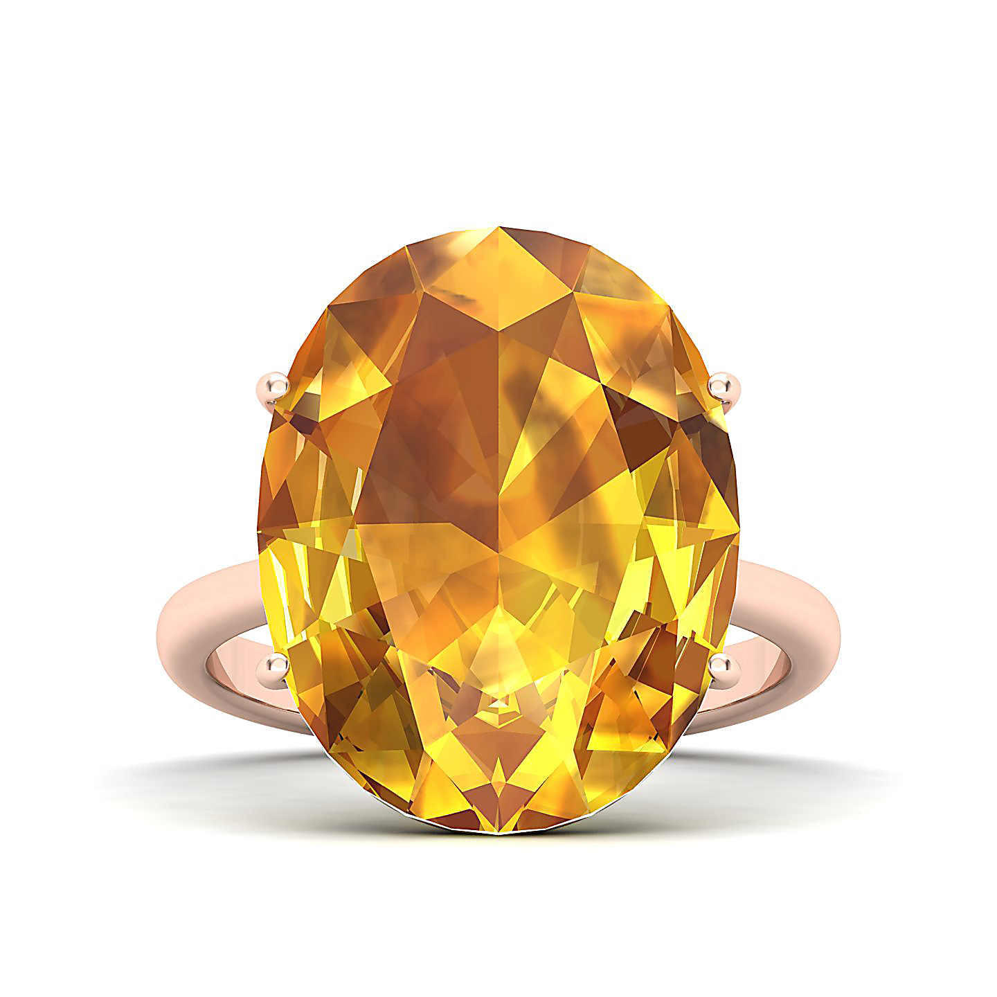 The Minimalistic Yellow Sapphire Gold Ring