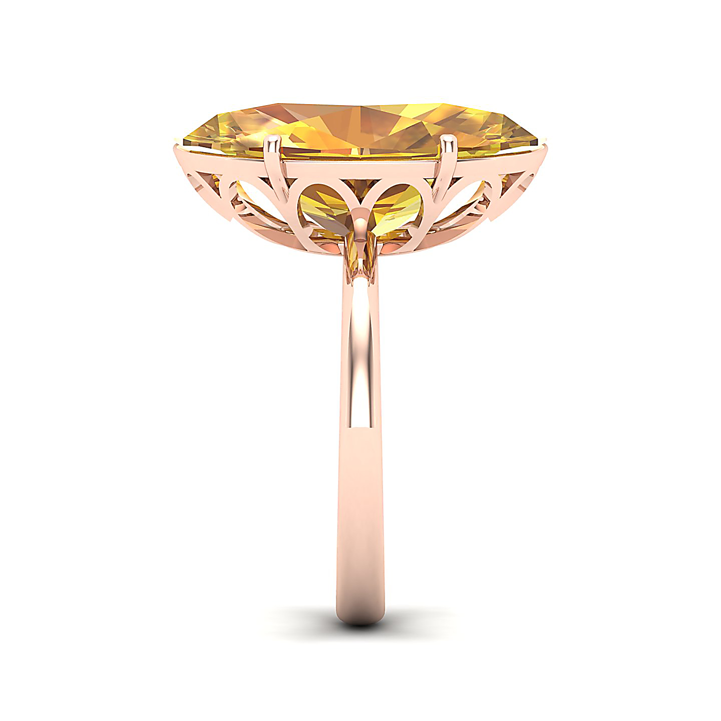 The Minimalistic Yellow Sapphire Gold Ring