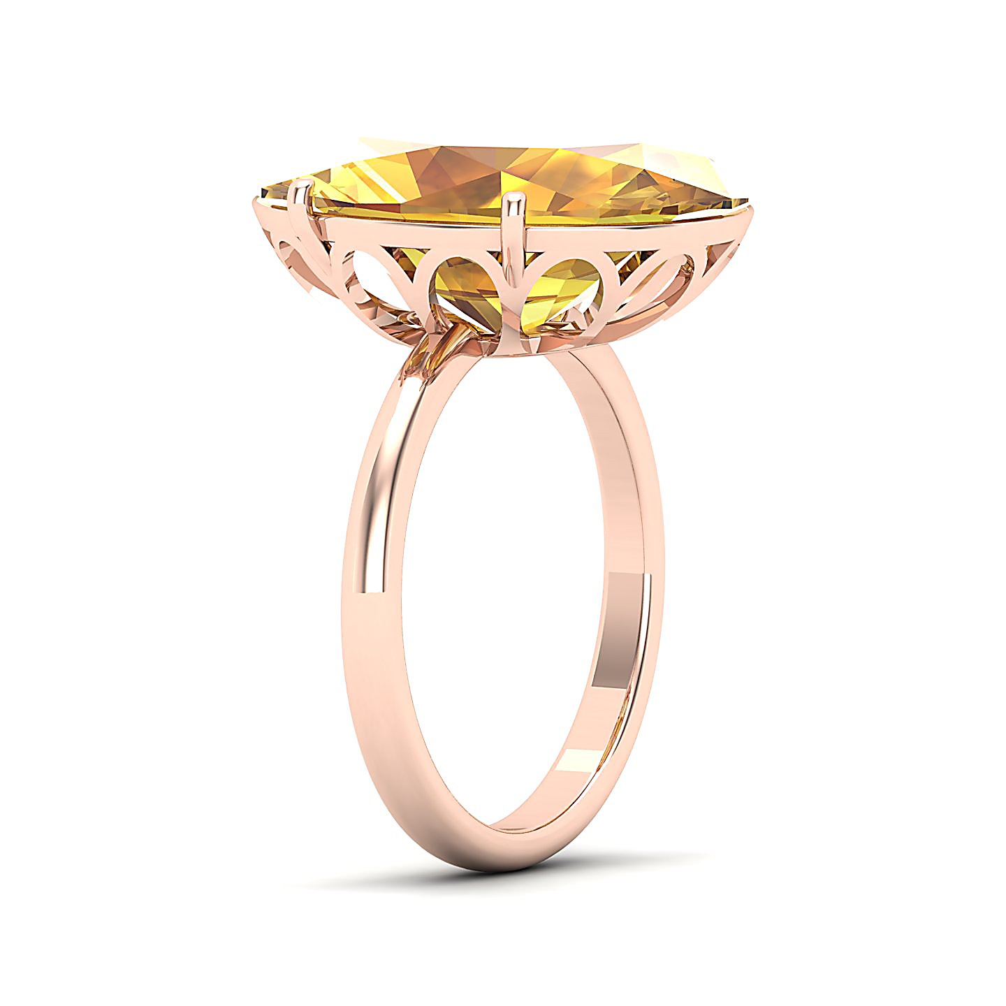 The Minimalistic Yellow Sapphire Gold Ring