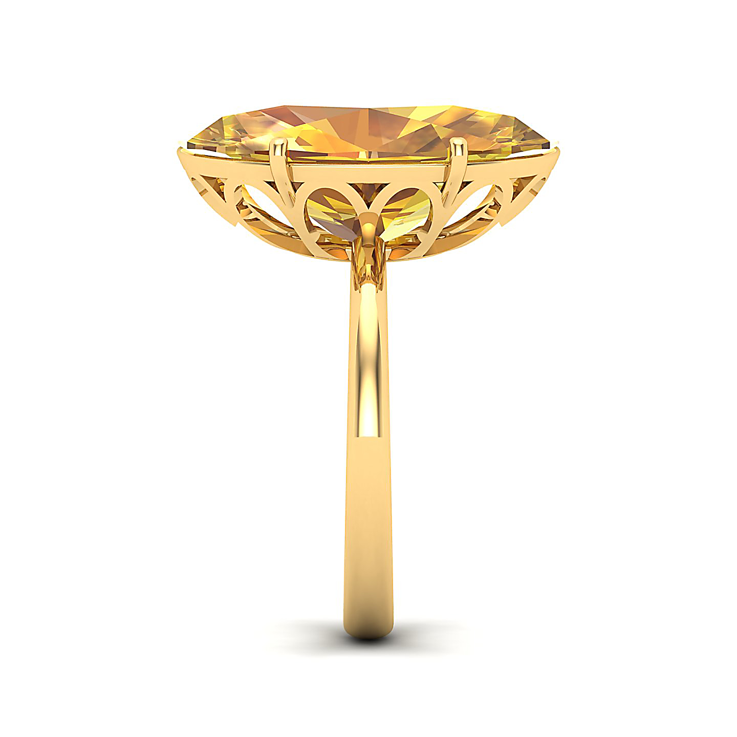 The Minimalistic Yellow Sapphire Gold Ring