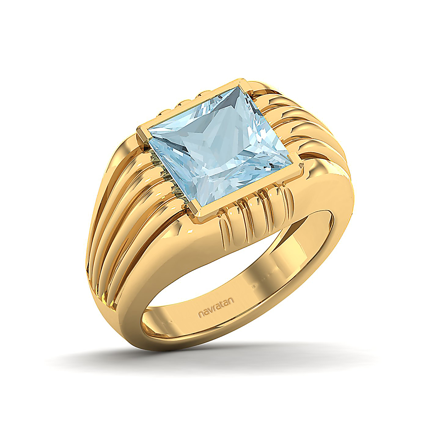 The Monumental Aquamarine Gold Ring