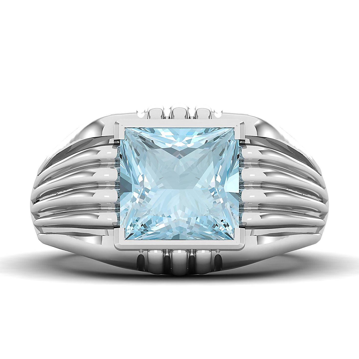 The Monumental Aquamarine Gold Ring