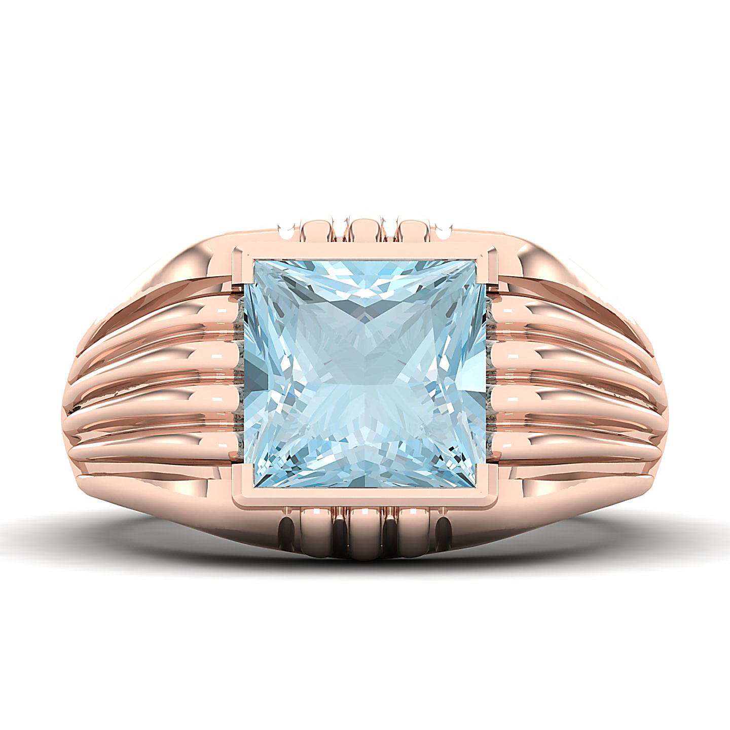 The Monumental Aquamarine Gold Ring