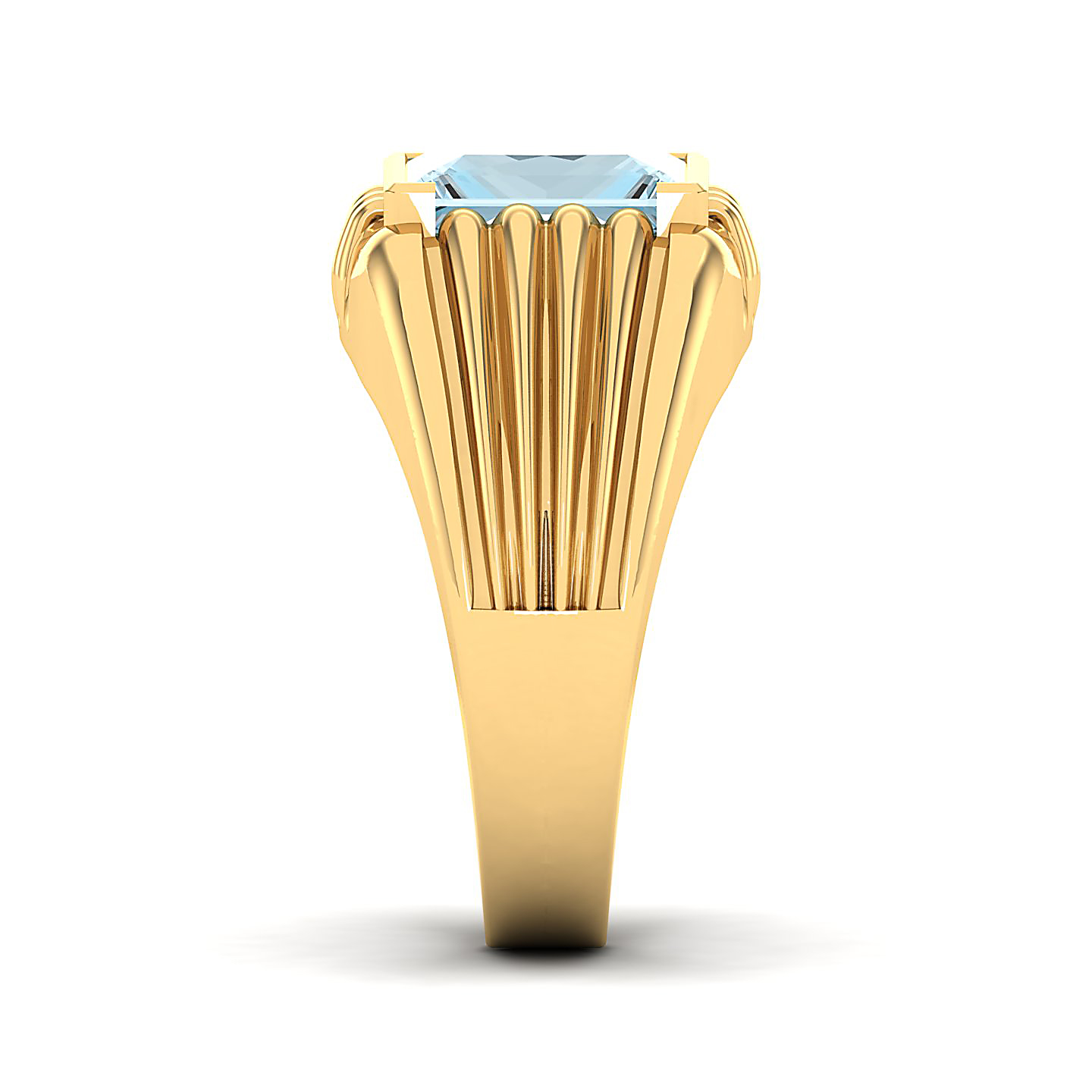 The Monumental Aquamarine Gold Ring