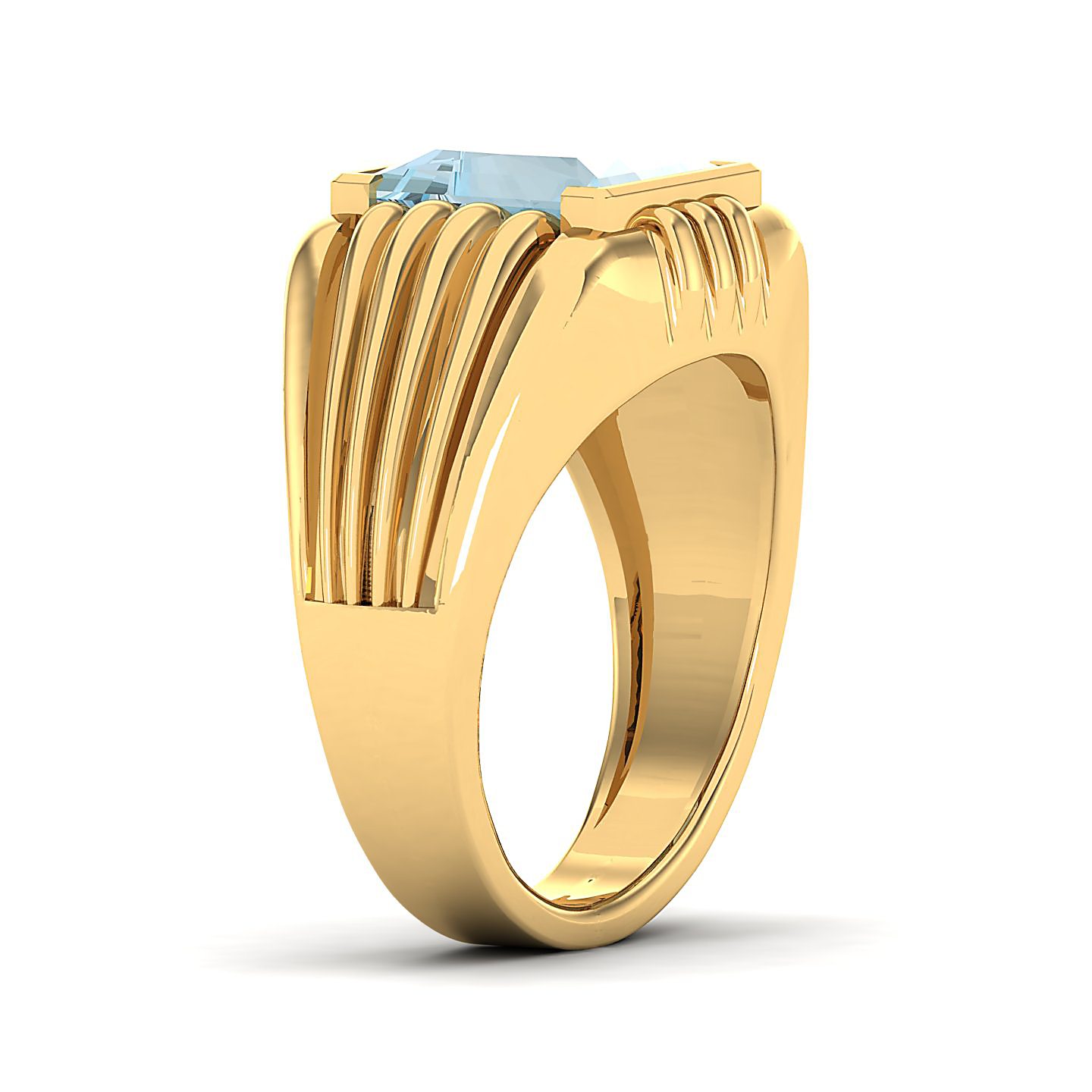 The Monumental Aquamarine Gold Ring