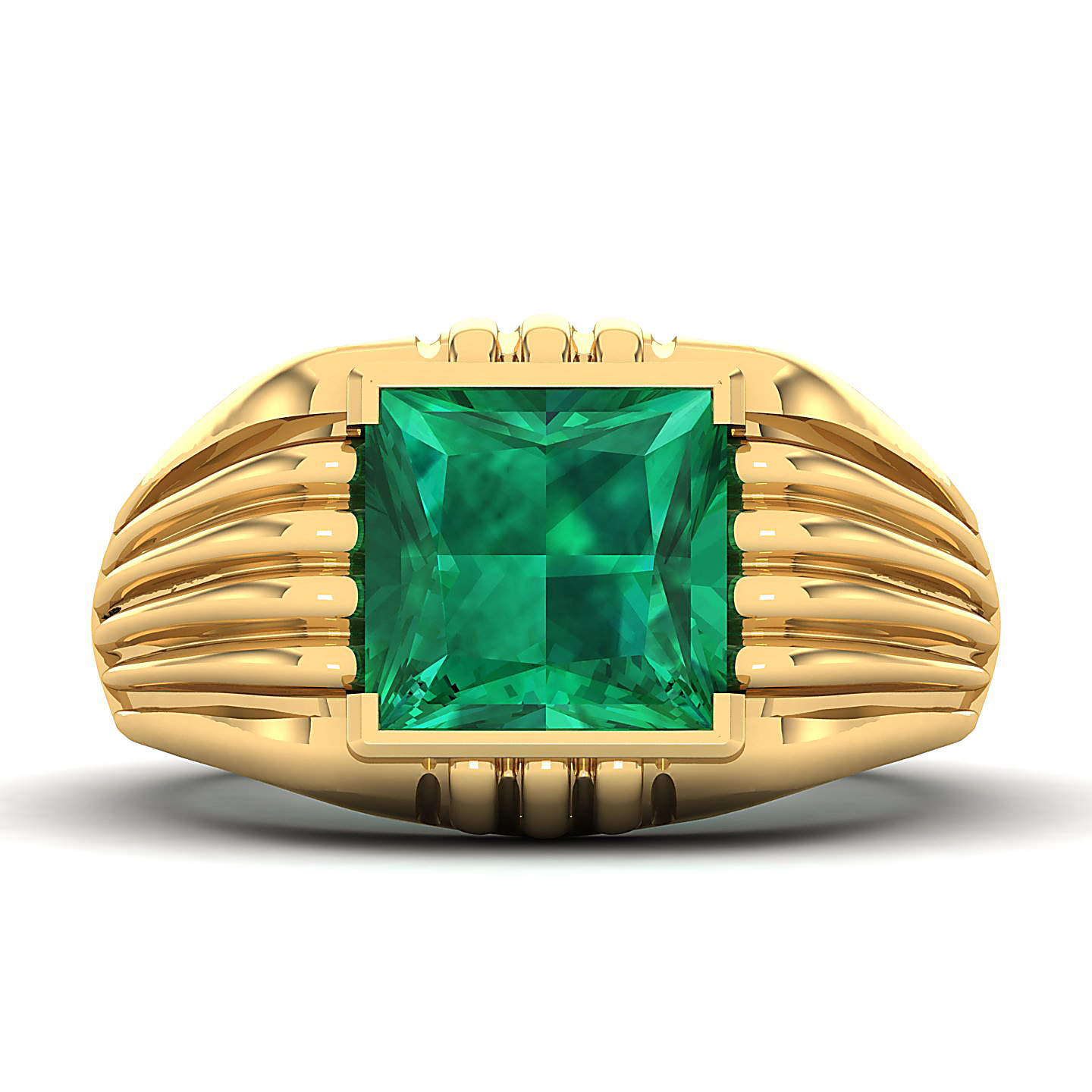 The Monumental Emerald Gold Ring