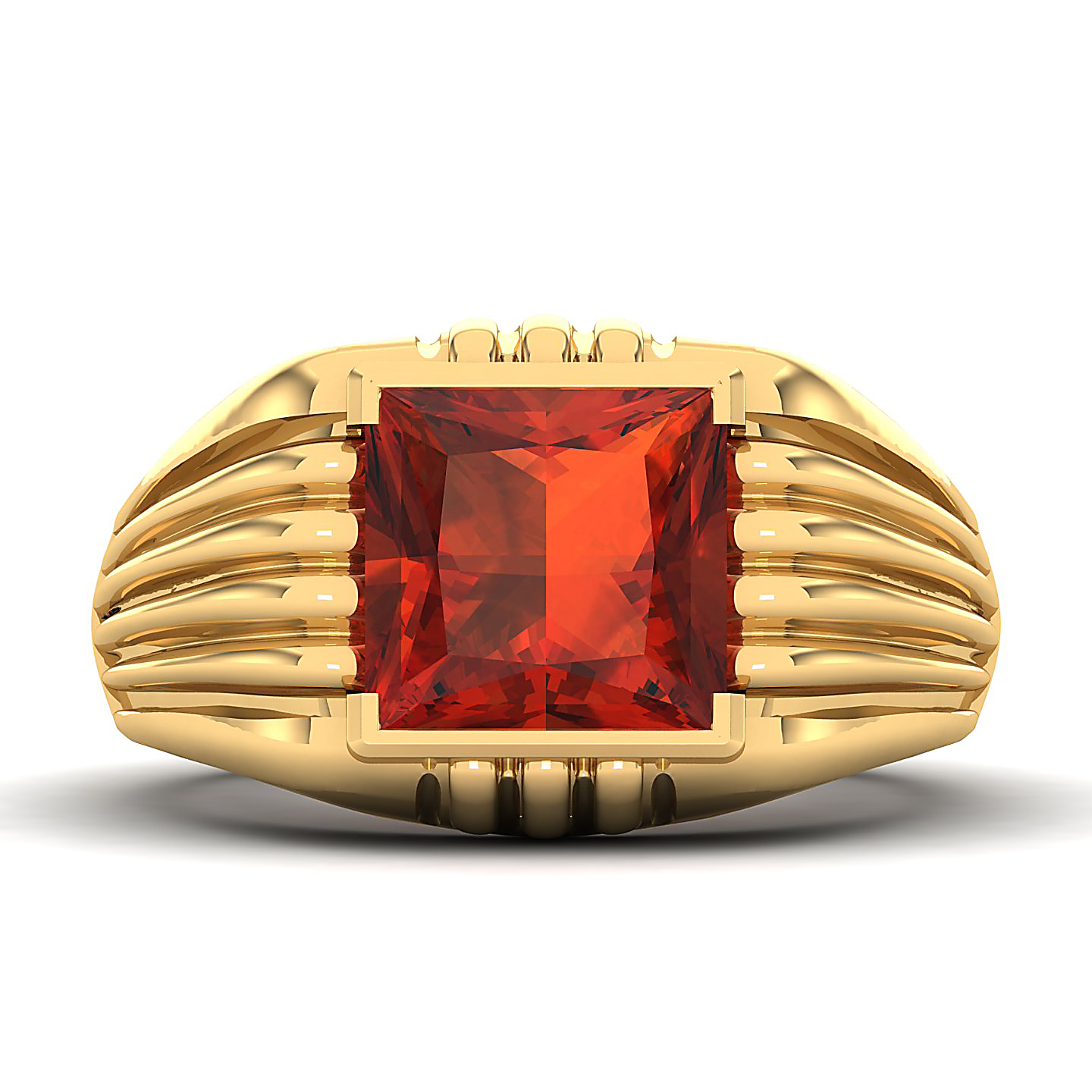 The Monumental Hessonite Gold Ring