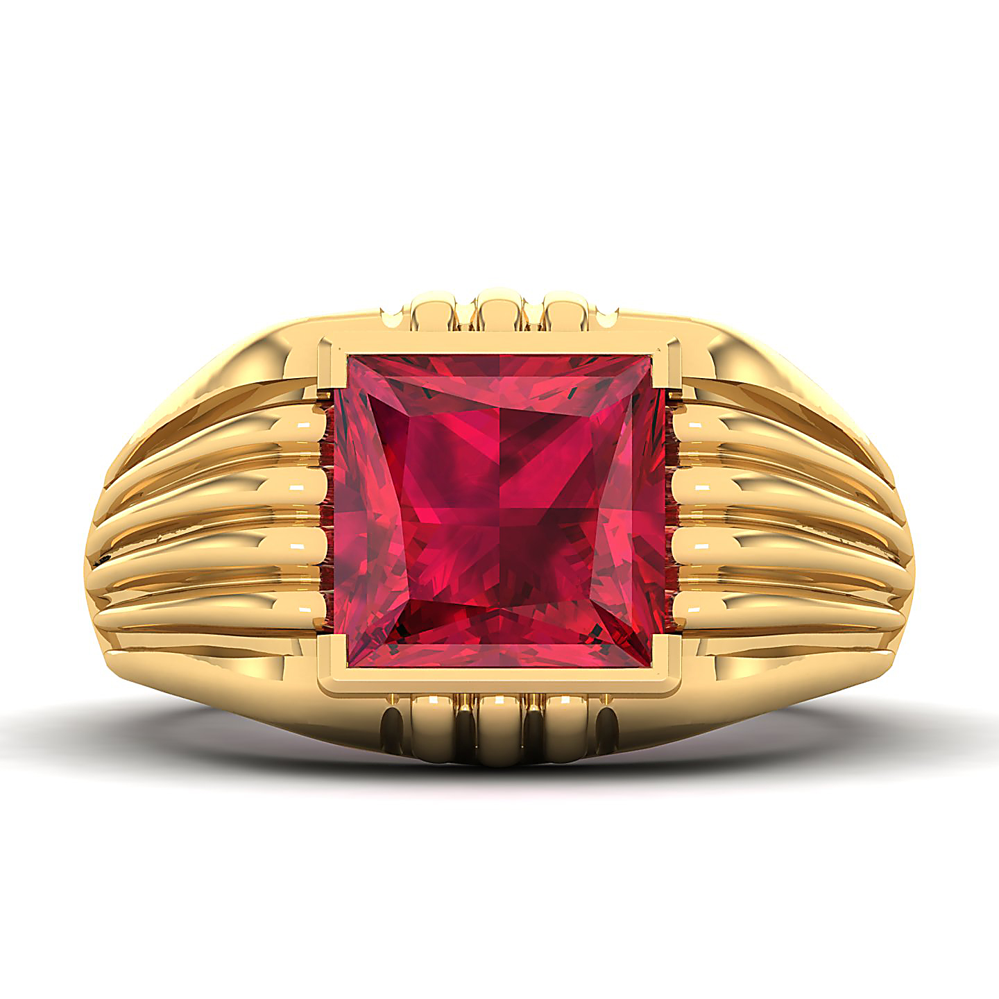 The Monumental Ruby Gold Ring