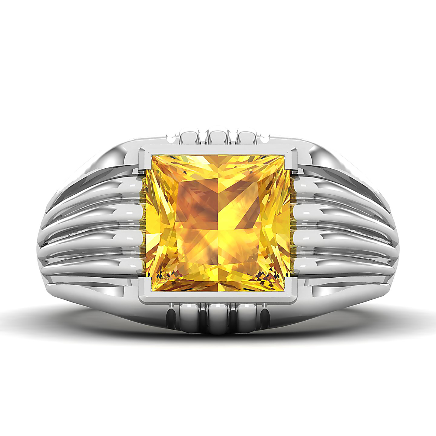 The Monumental Yellow Sapphire Gold Ring