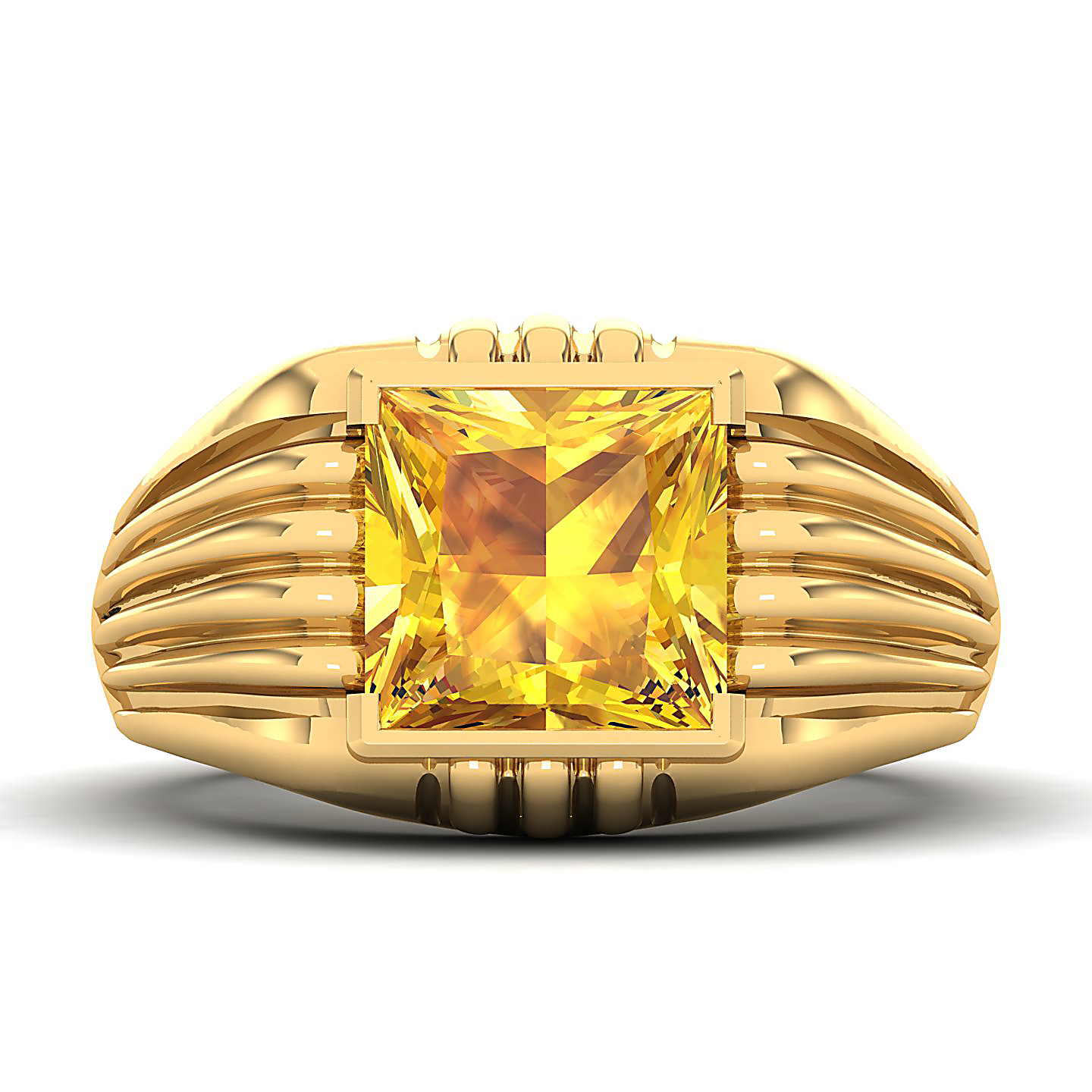 The Monumental Yellow Sapphire Gold Ring