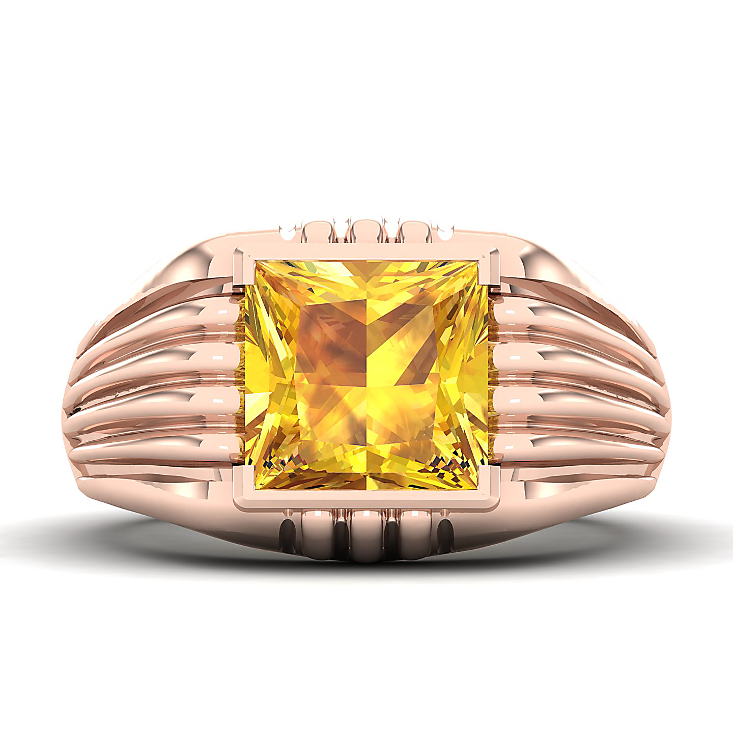 The Monumental Yellow Sapphire Gold Ring