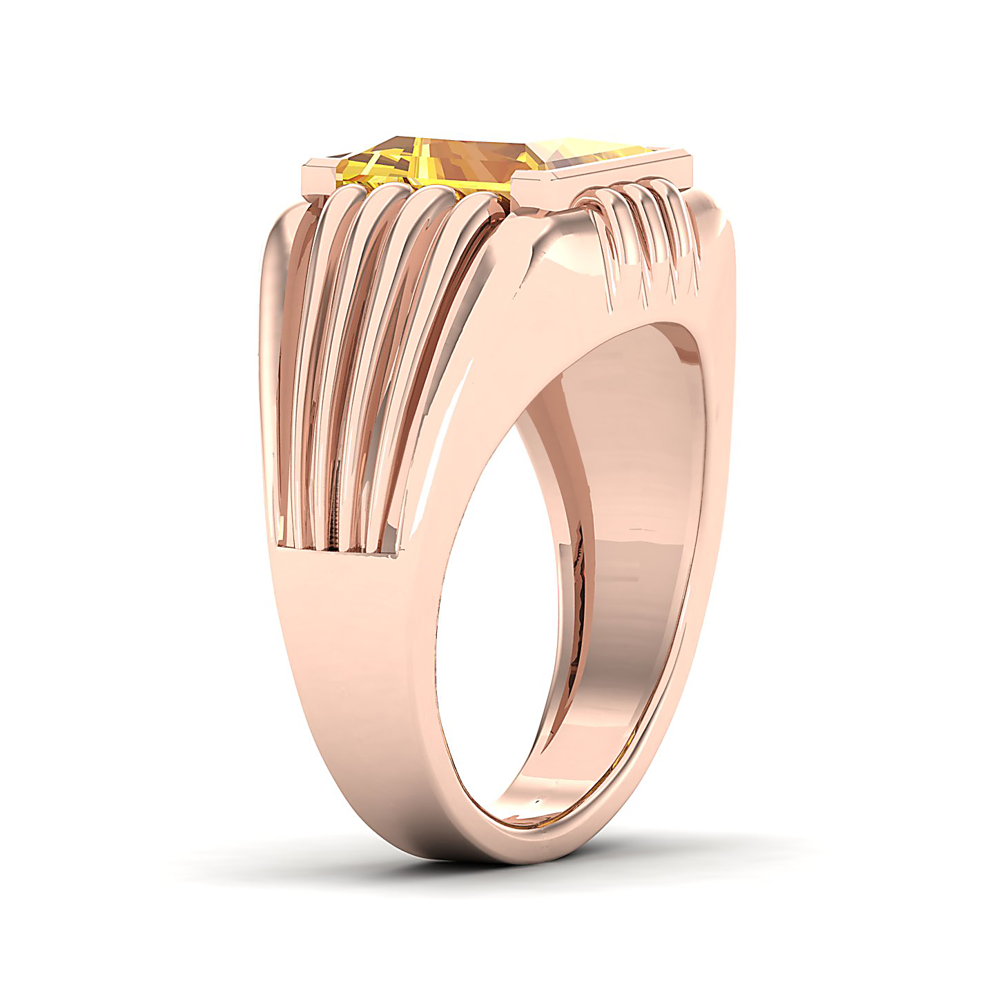 The Monumental Yellow Sapphire Gold Ring
