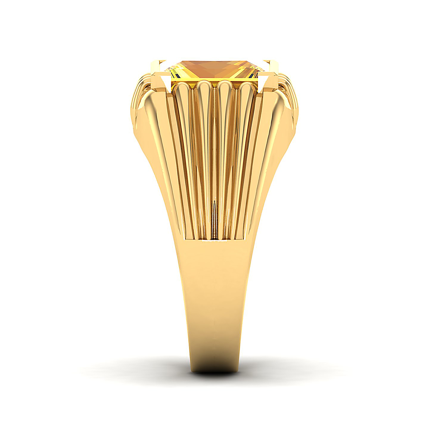 The Monumental Yellow Sapphire Gold Ring