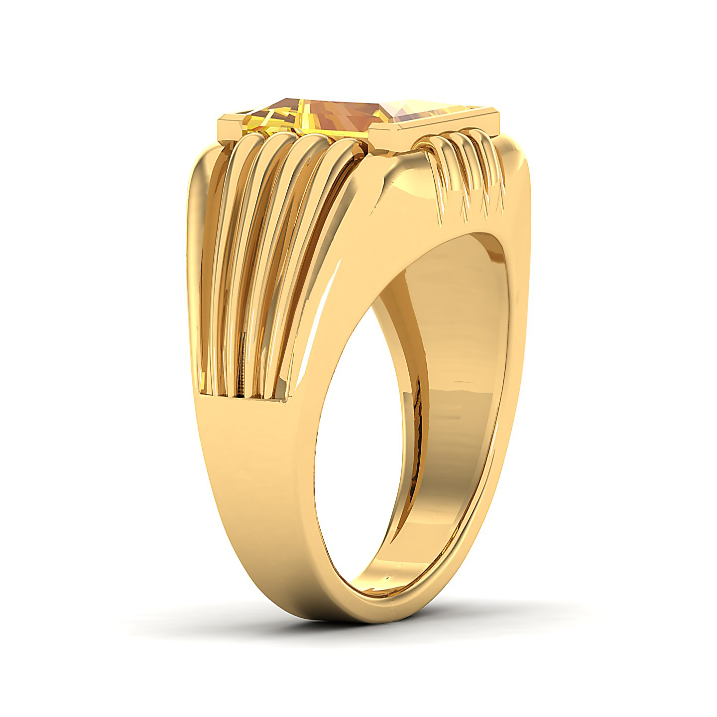 The Monumental Yellow Sapphire Gold Ring