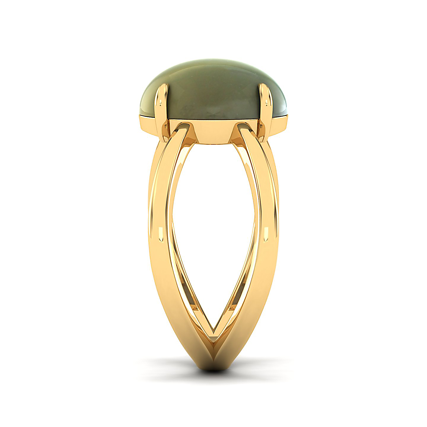 The Ornamental Asscher Cat's Eye Ring