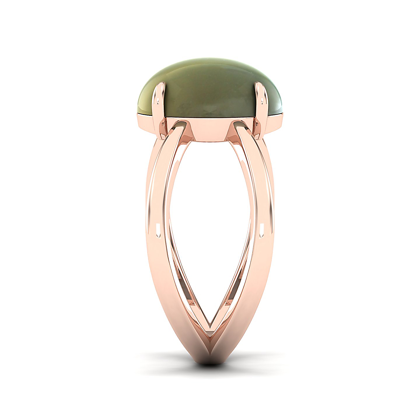 The Ornamental Asscher Cat's Eye Ring