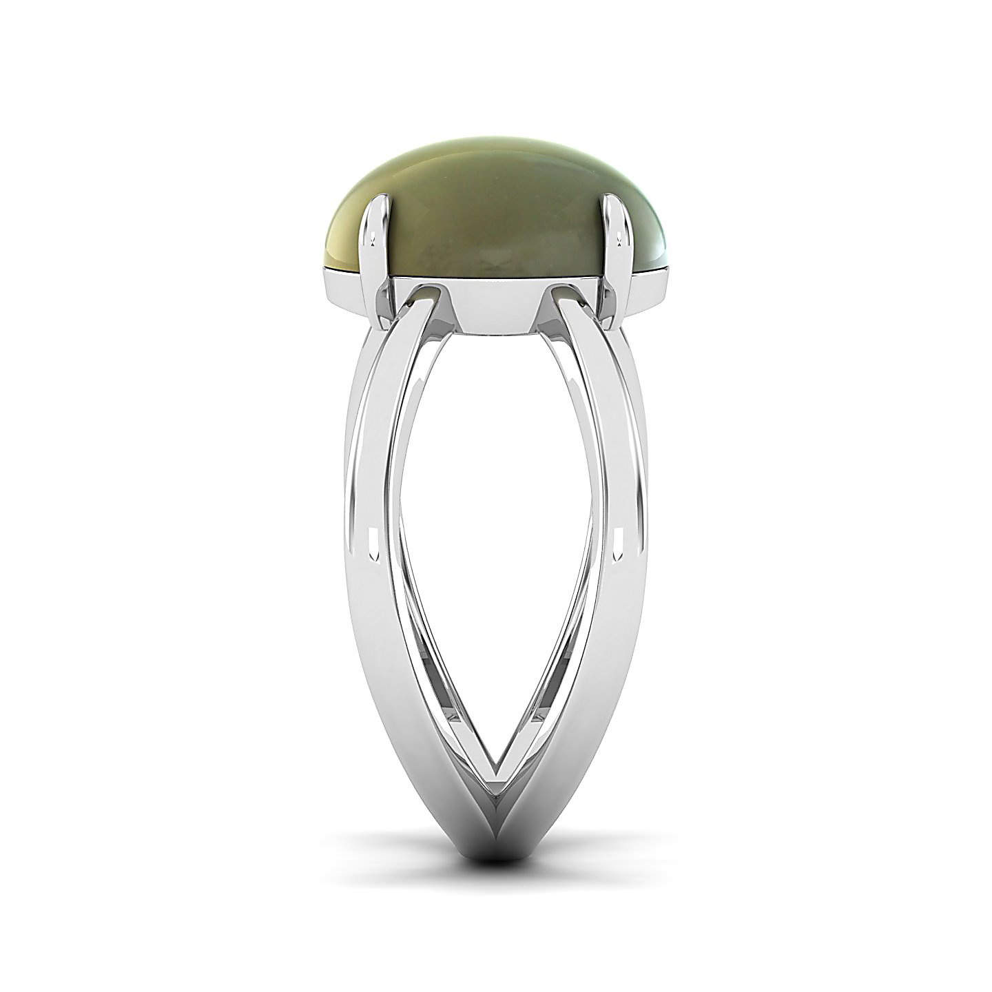 The Ornamental Asscher Cat's Eye Ring
