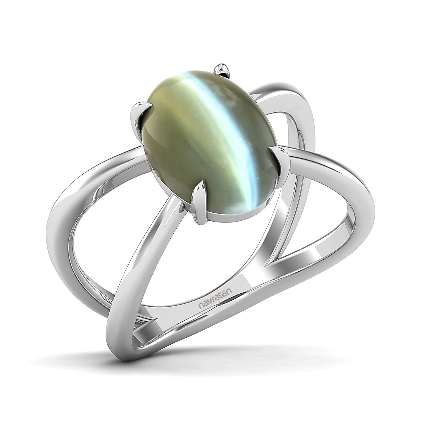 The Ornamental Asscher Cat's Eye Ring