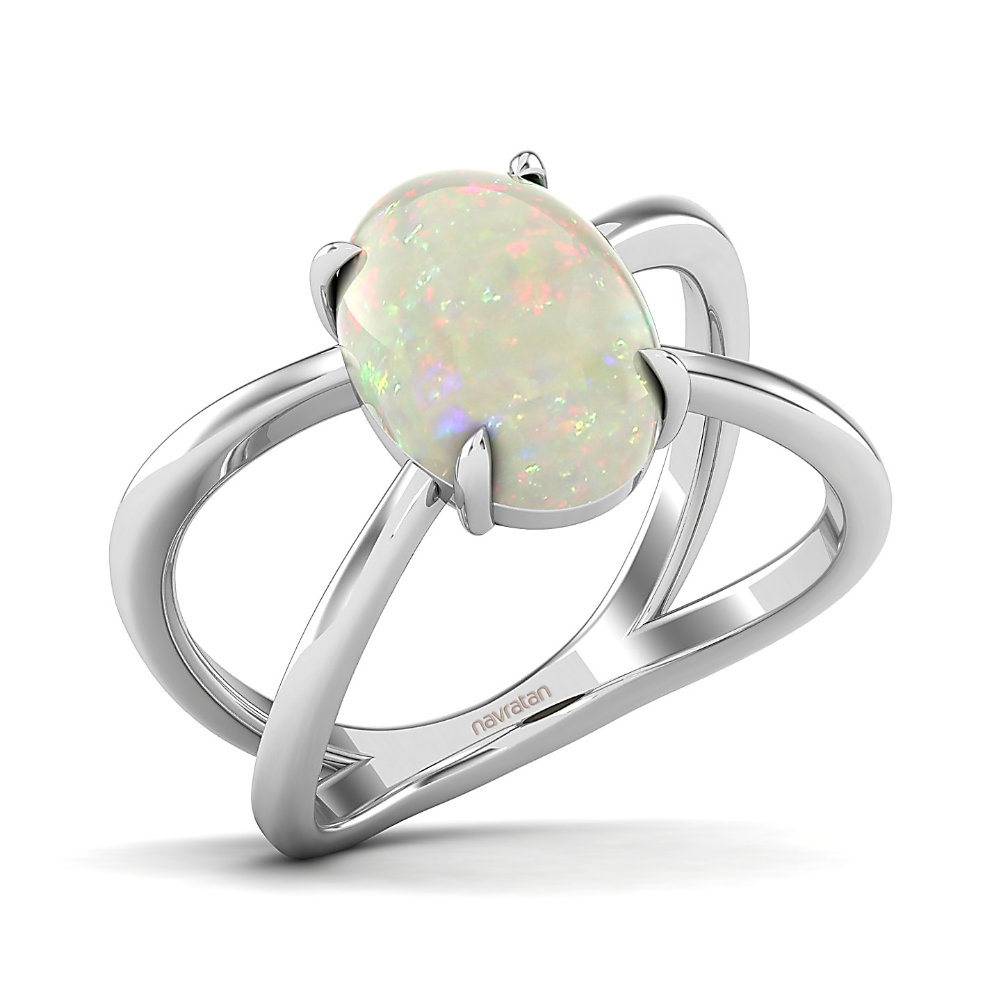 The Ornamental Asscher Opal Ring