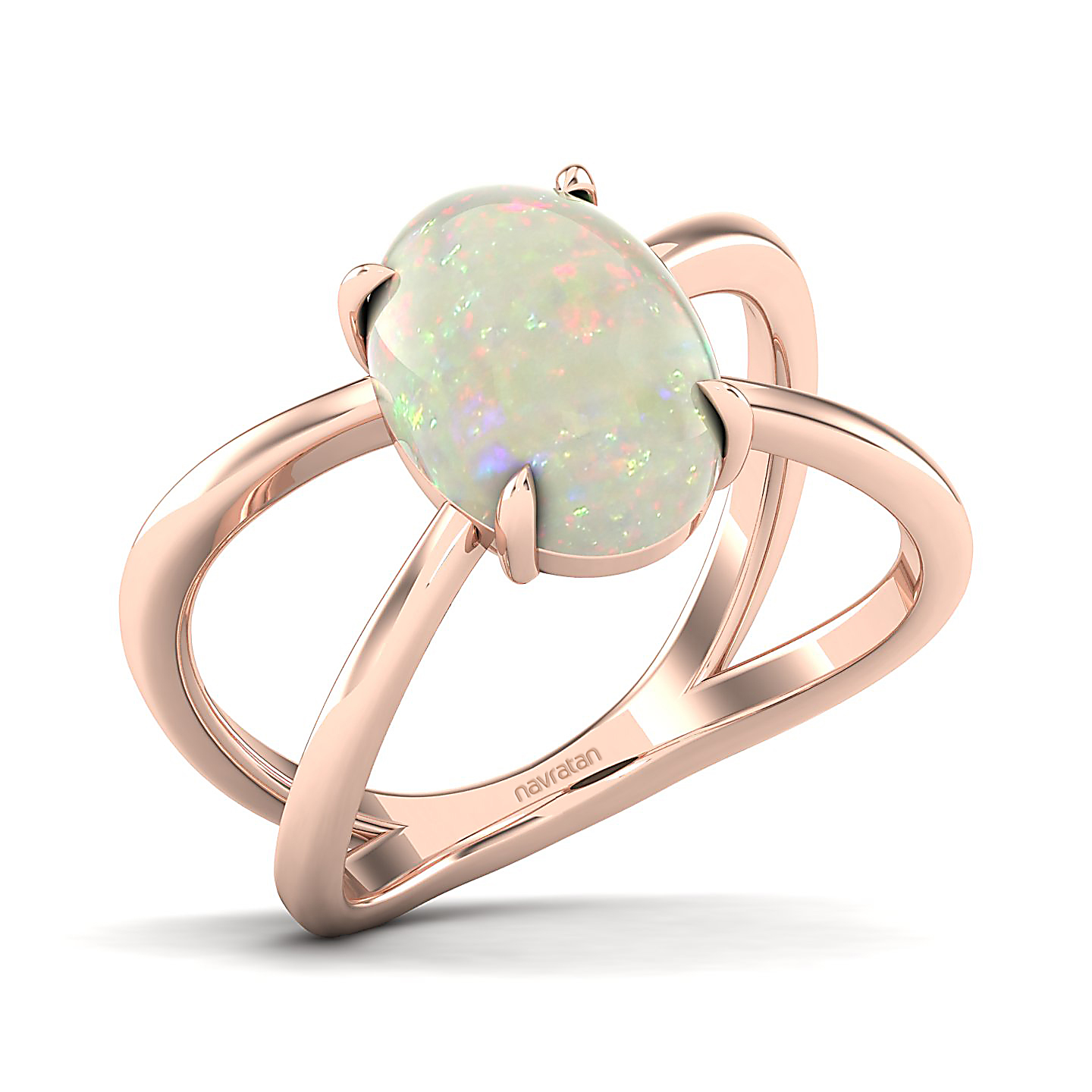 The Ornamental Asscher Opal Ring