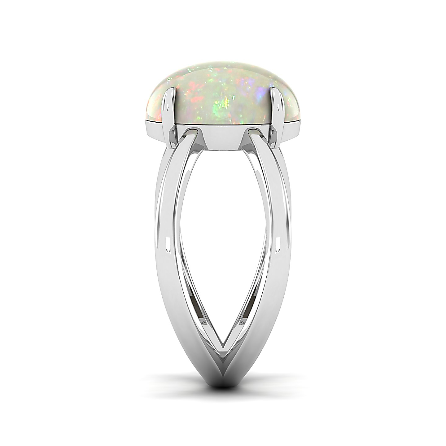 The Ornamental Asscher Opal Ring