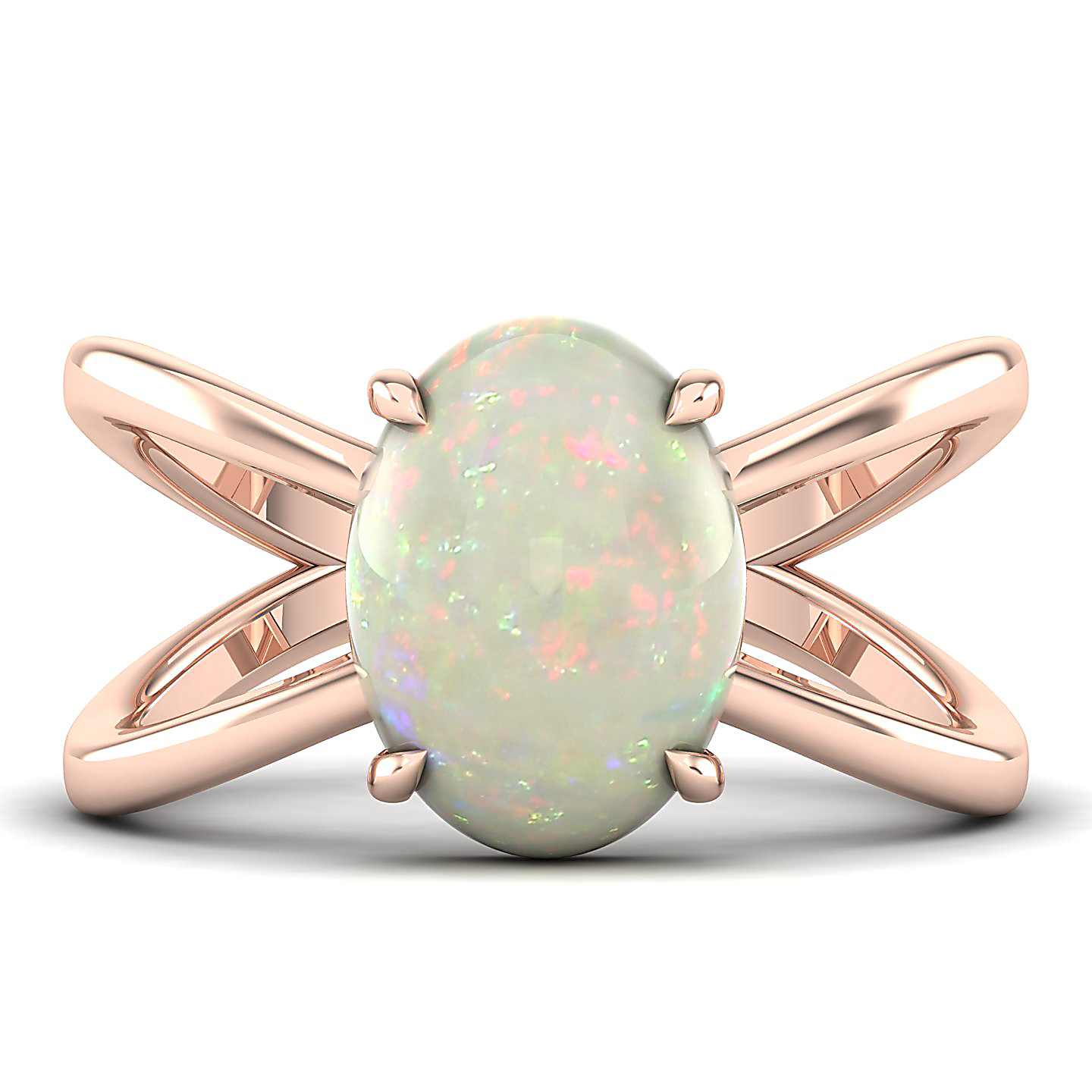 The Ornamental Asscher Opal Ring