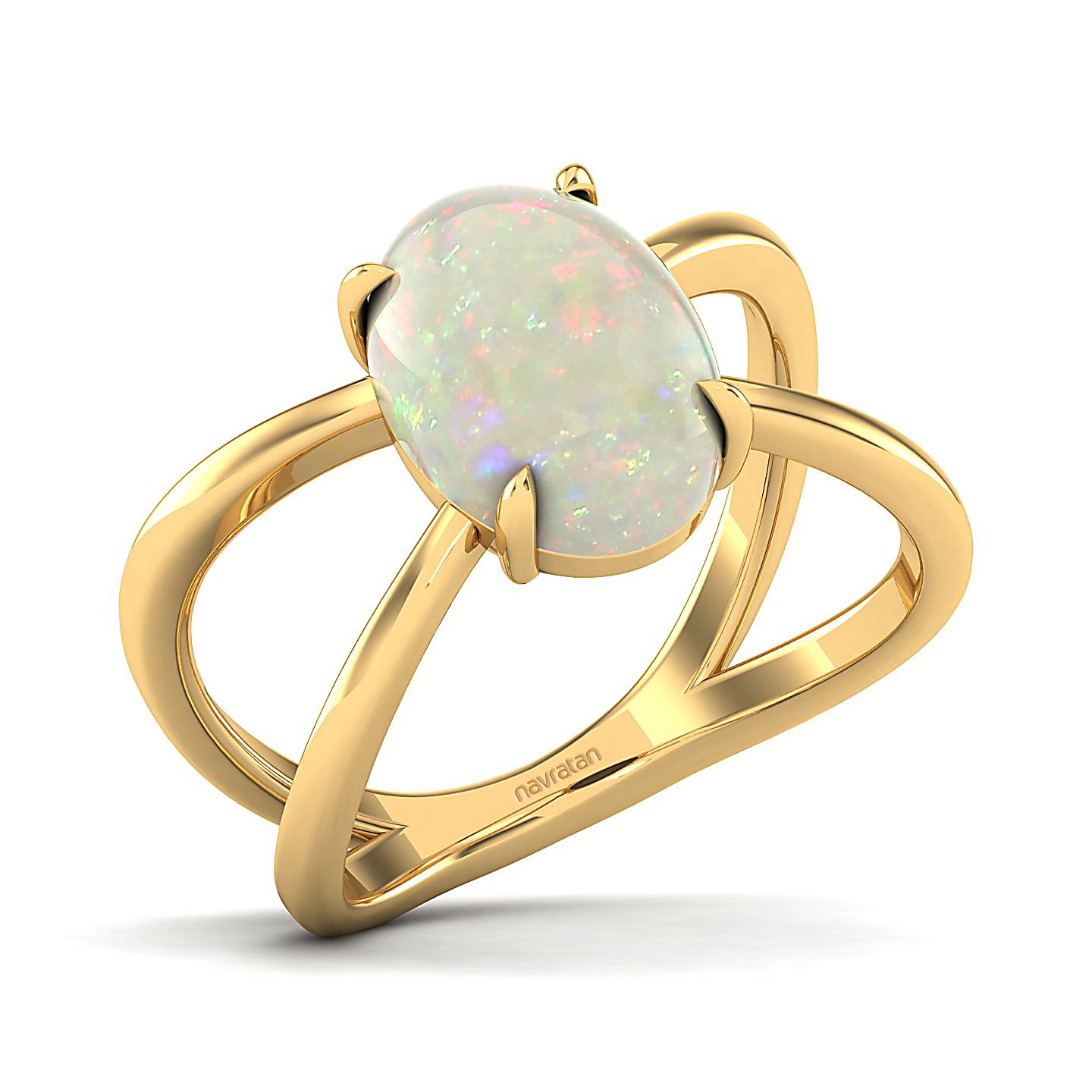 The Ornamental Asscher Opal Ring
