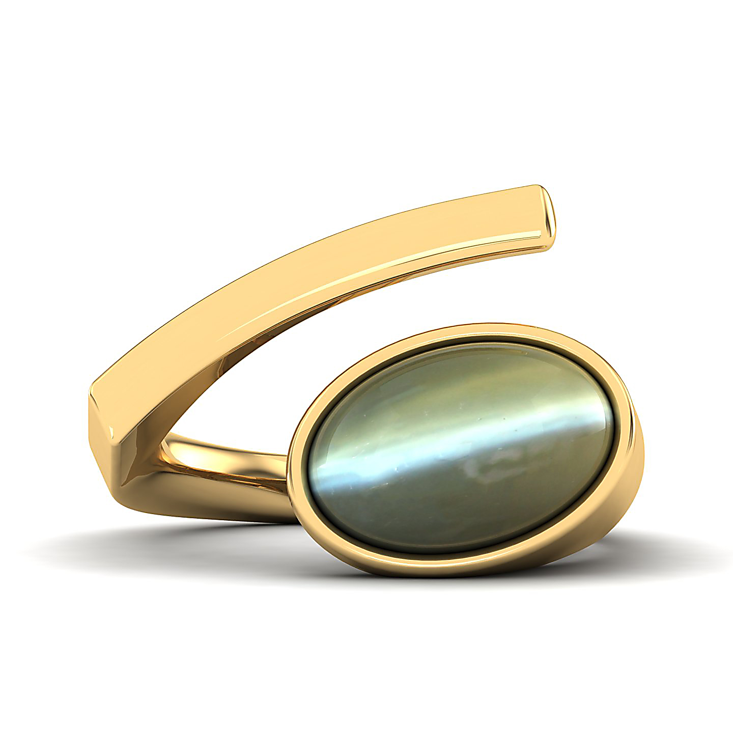 The Passionate Cat's Eye Open Ring