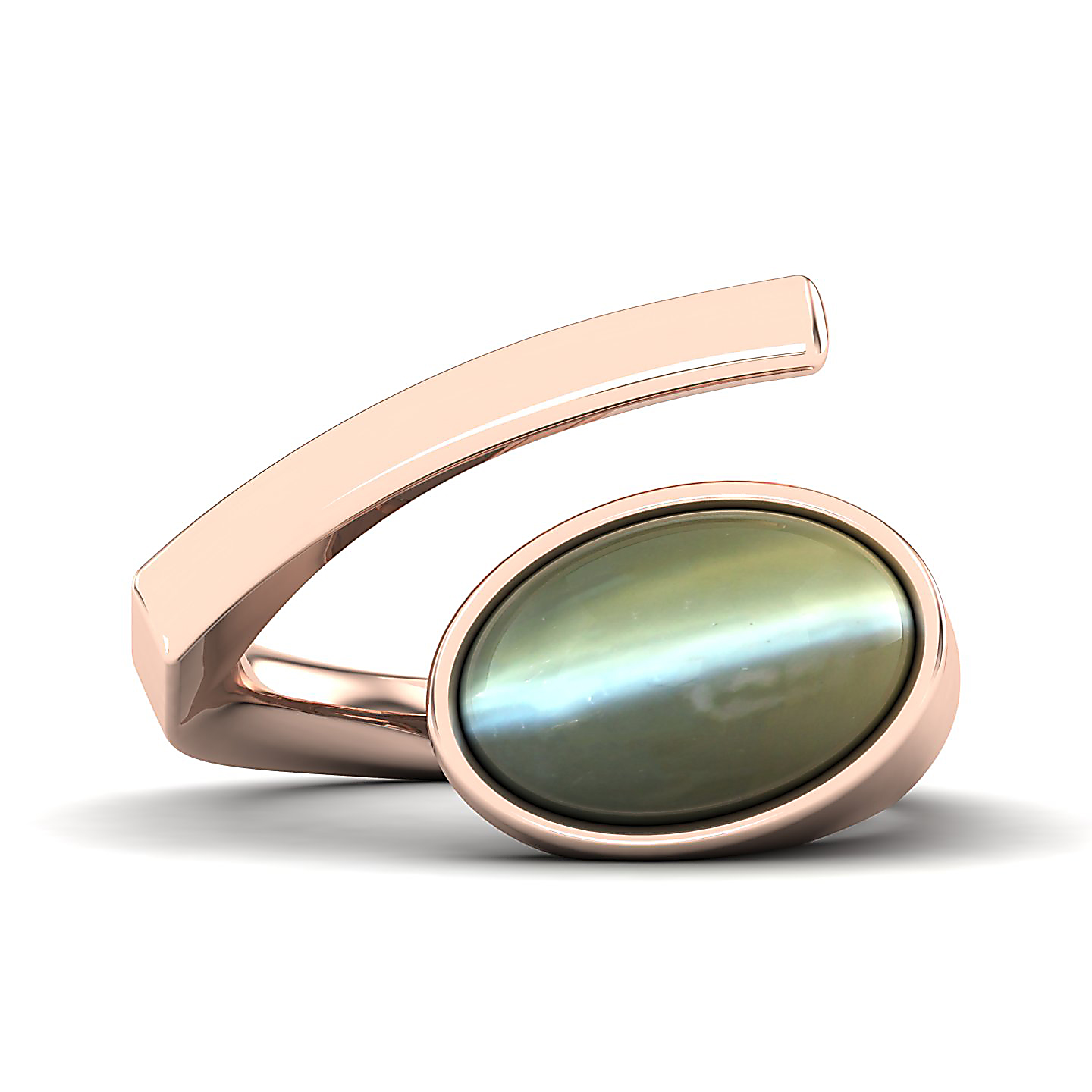 The Passionate Cat's Eye Open Ring