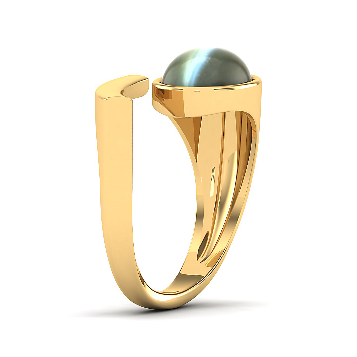 The Passionate Cat's Eye Open Ring