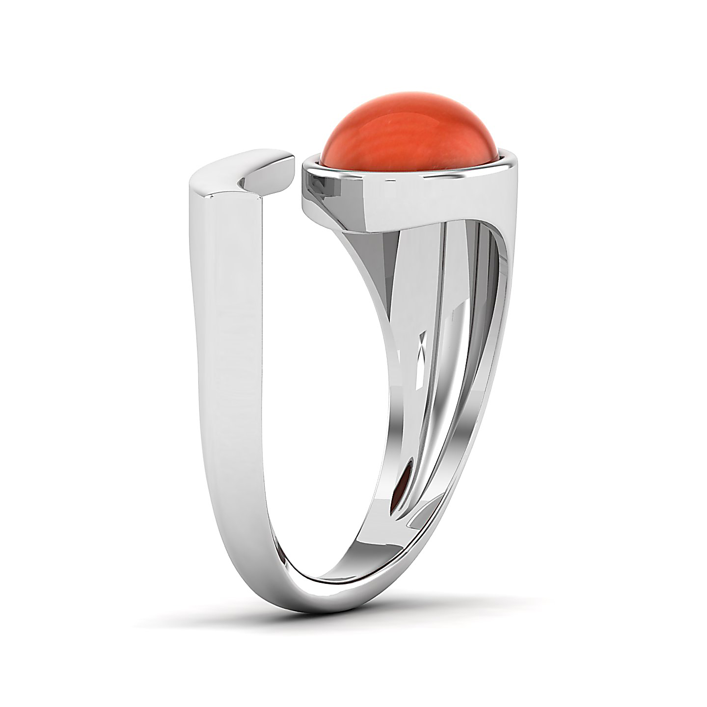 The passionate Red Coral Open Ring