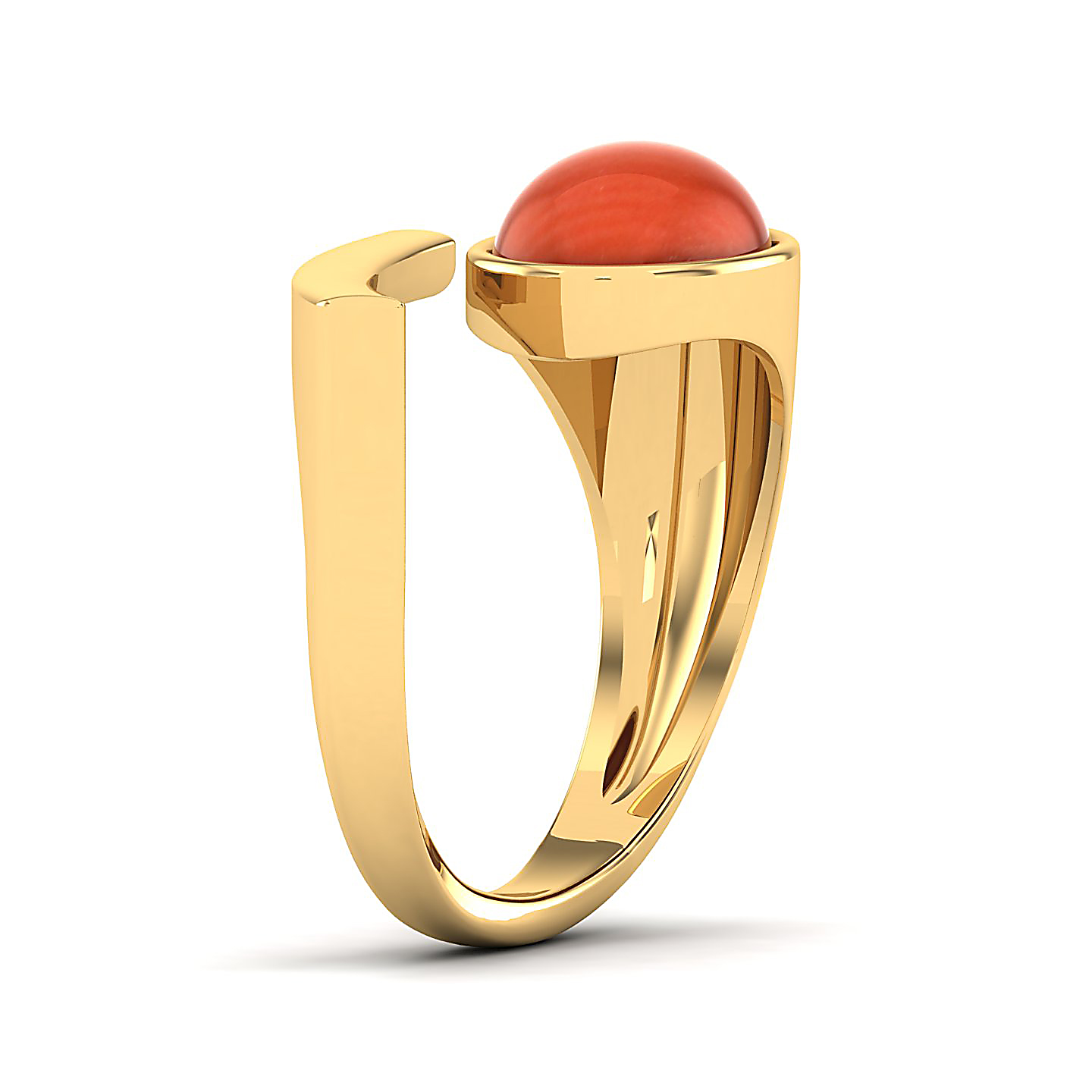 The passionate Red Coral Open Ring