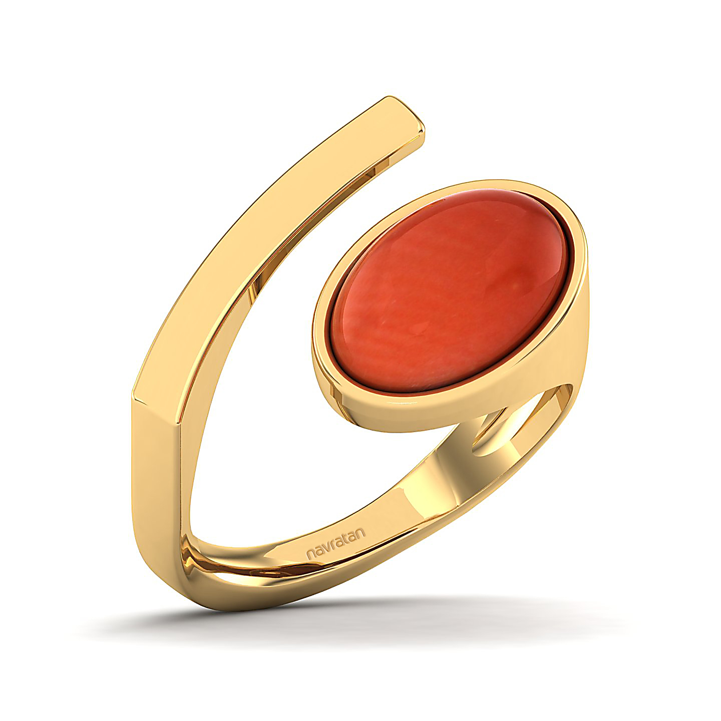 The passionate Red Coral Open Ring
