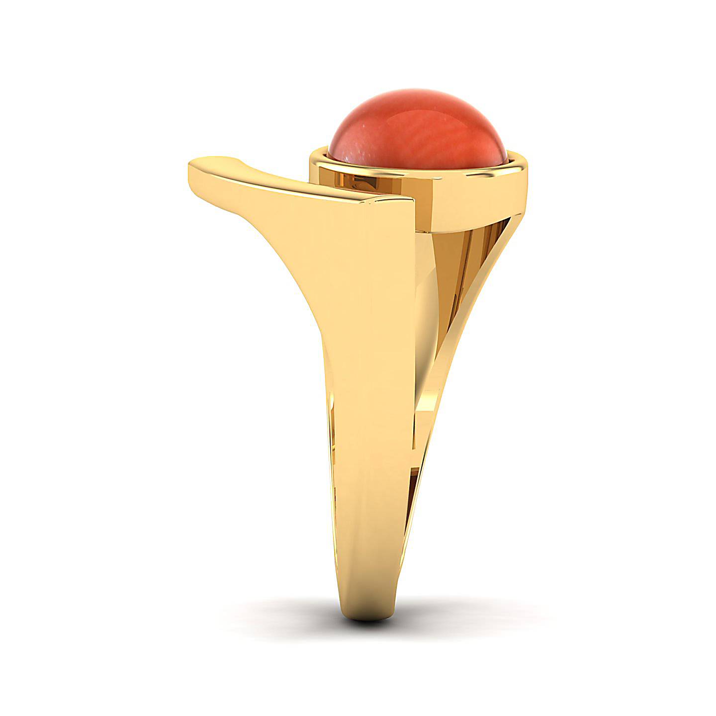 The passionate Red Coral Open Ring