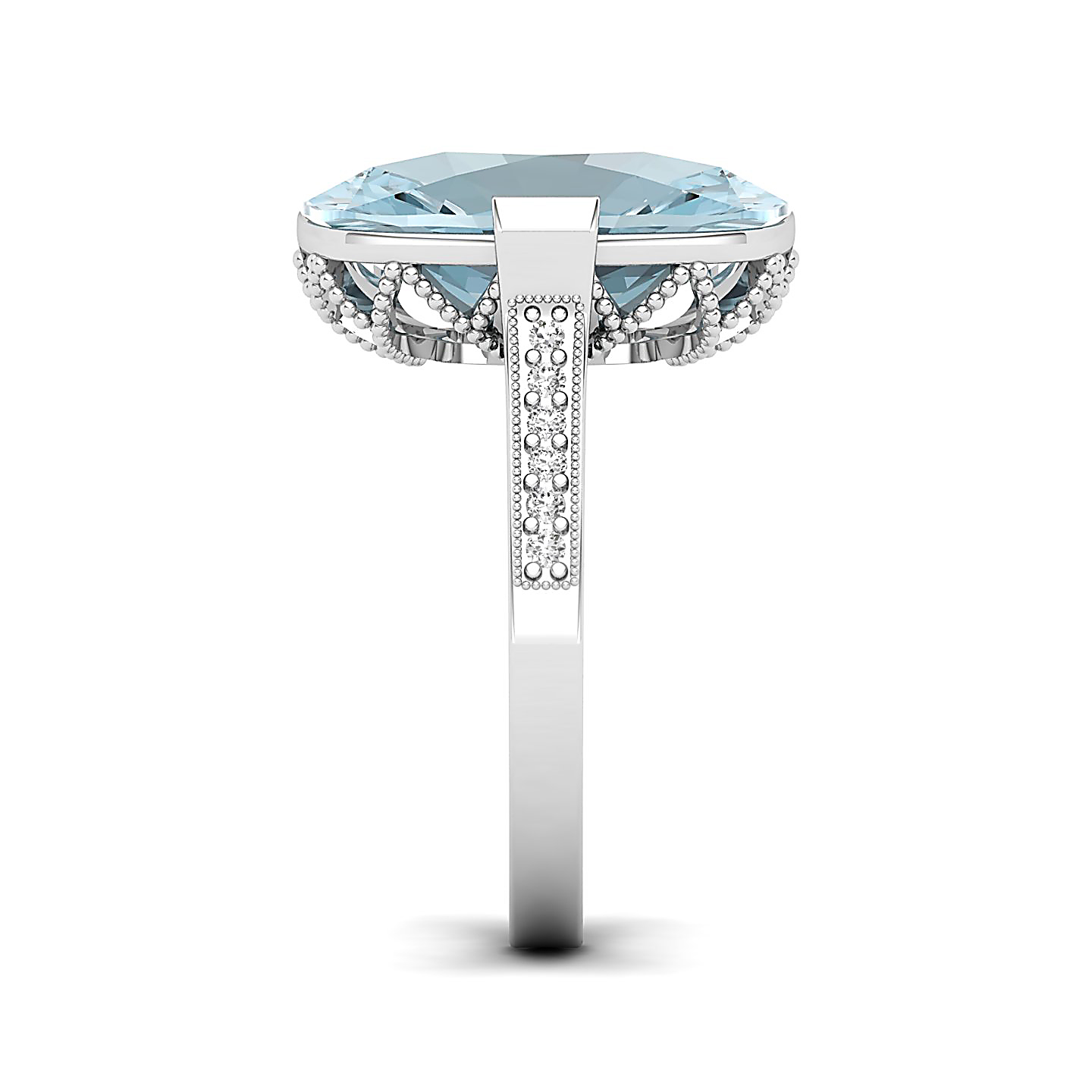 The Pinnacle Aquamarine Gold Ring