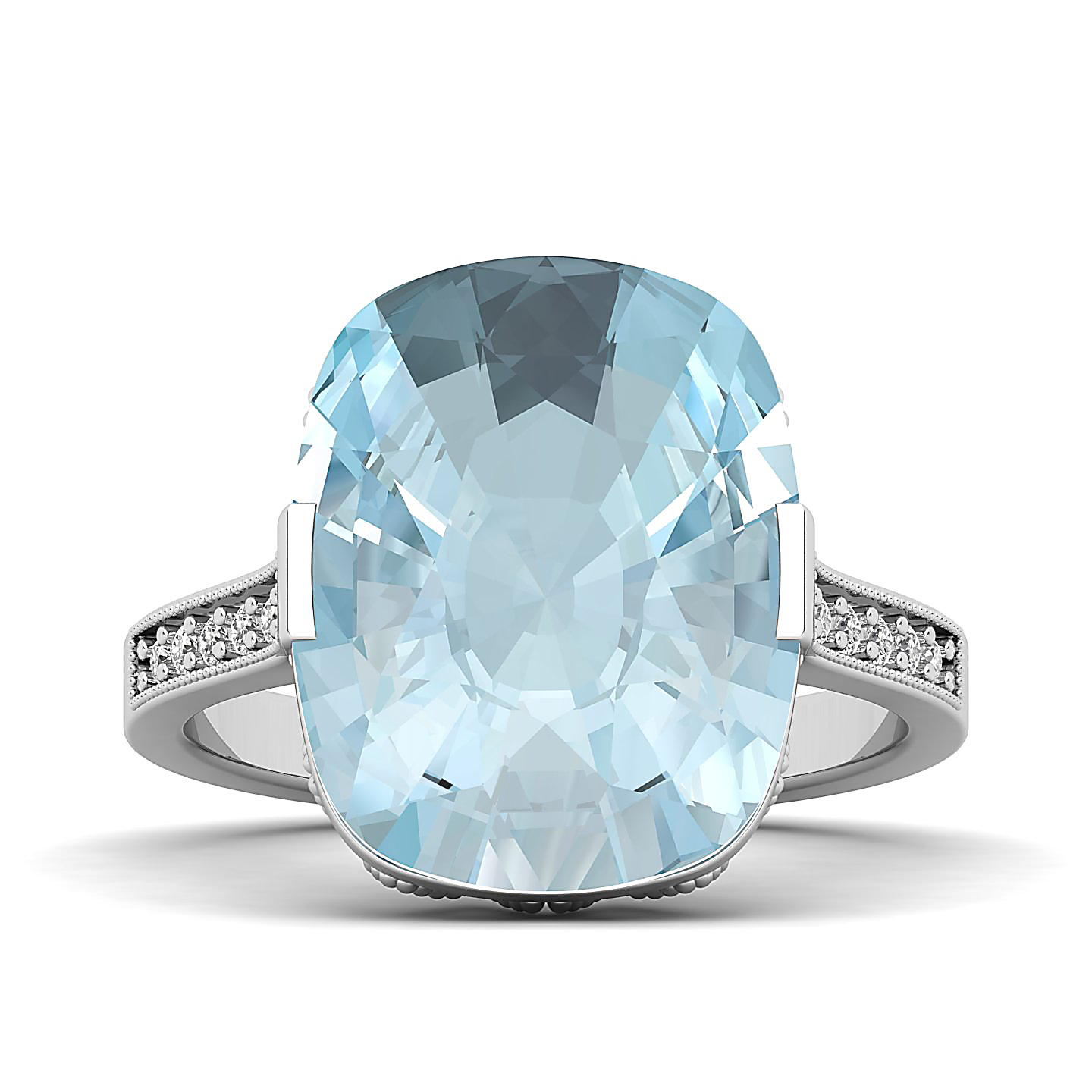 The Pinnacle Aquamarine Gold Ring
