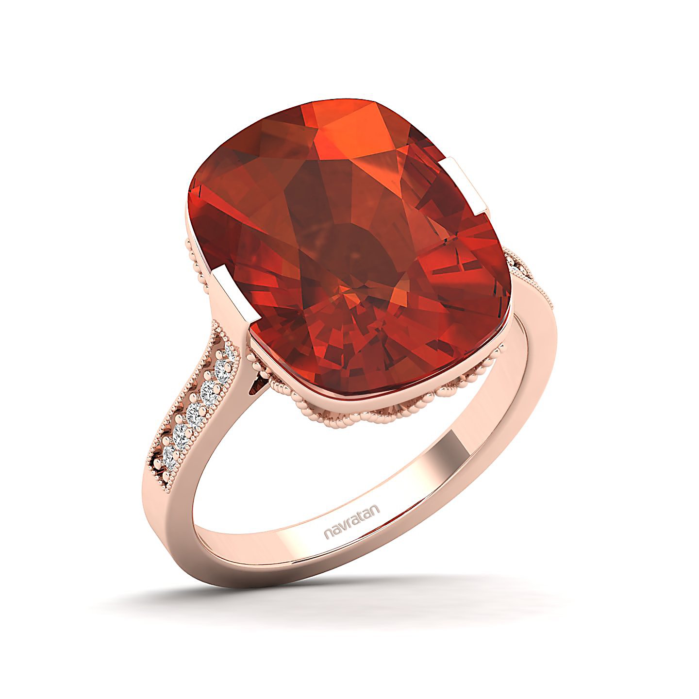 The Pinnacle Hessonite Gold Ring