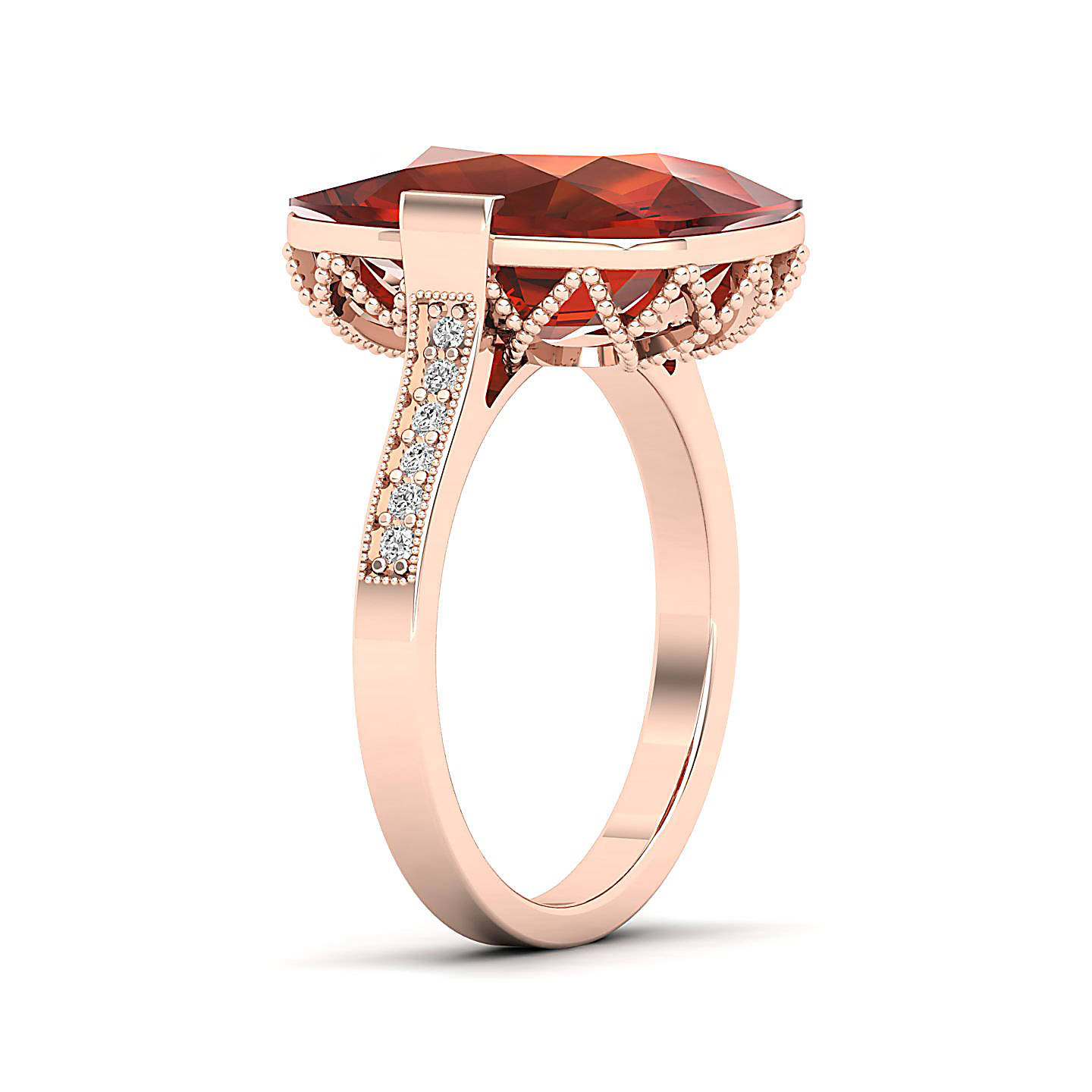 The Pinnacle Hessonite Gold Ring