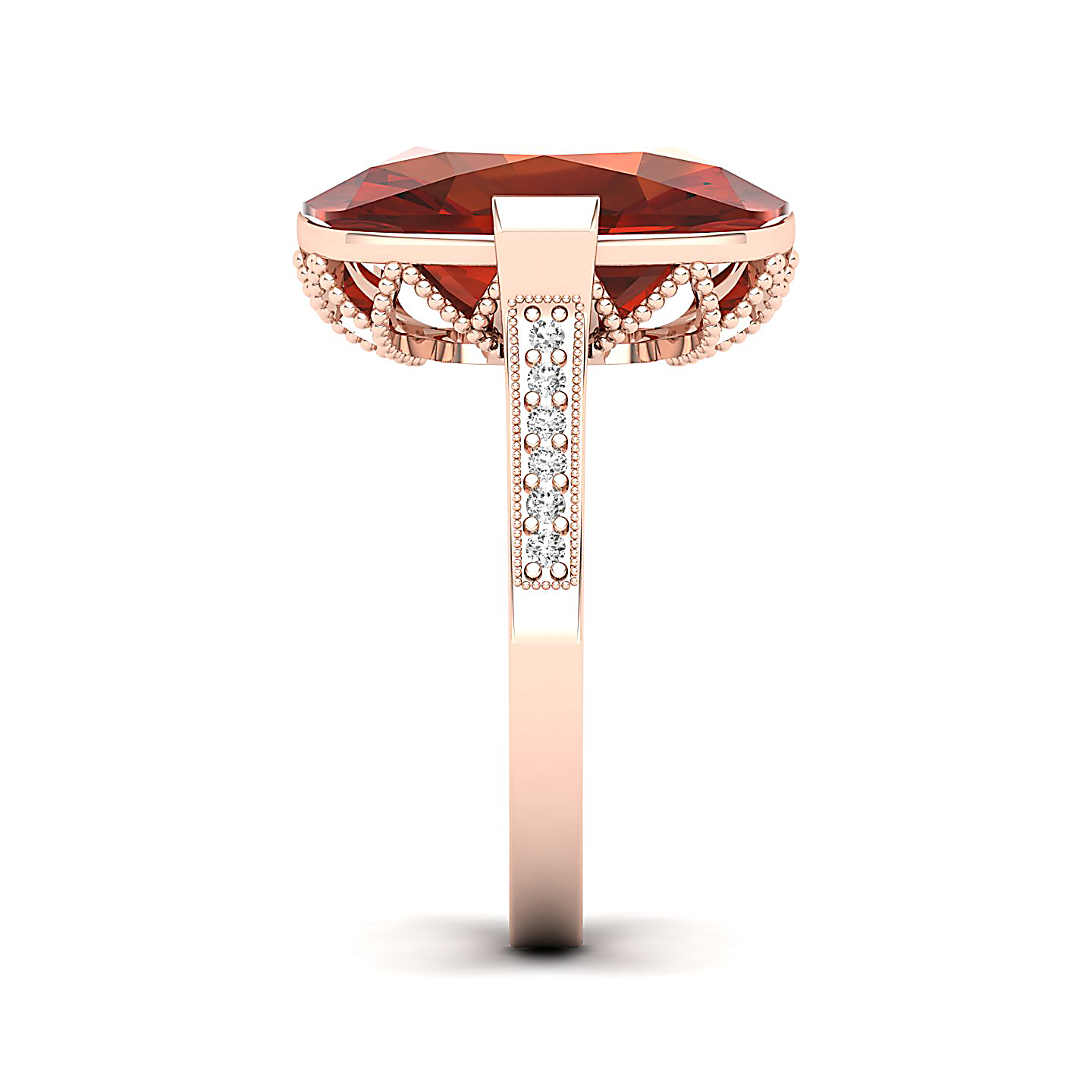 The Pinnacle Hessonite Gold Ring