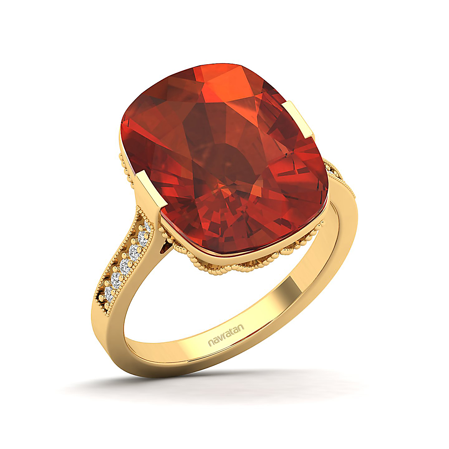 The Pinnacle Hessonite Gold Ring