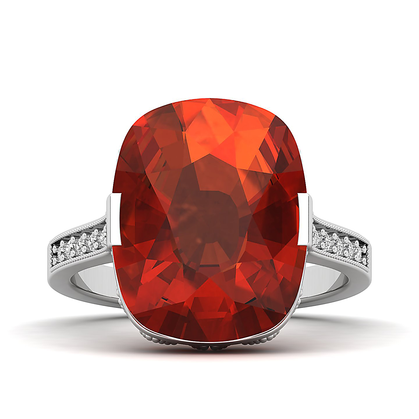 The Pinnacle Hessonite Gold Ring