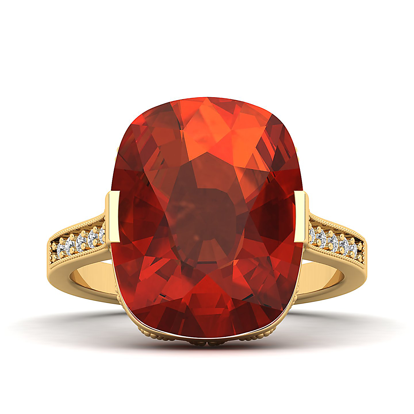 The Pinnacle Hessonite Gold Ring