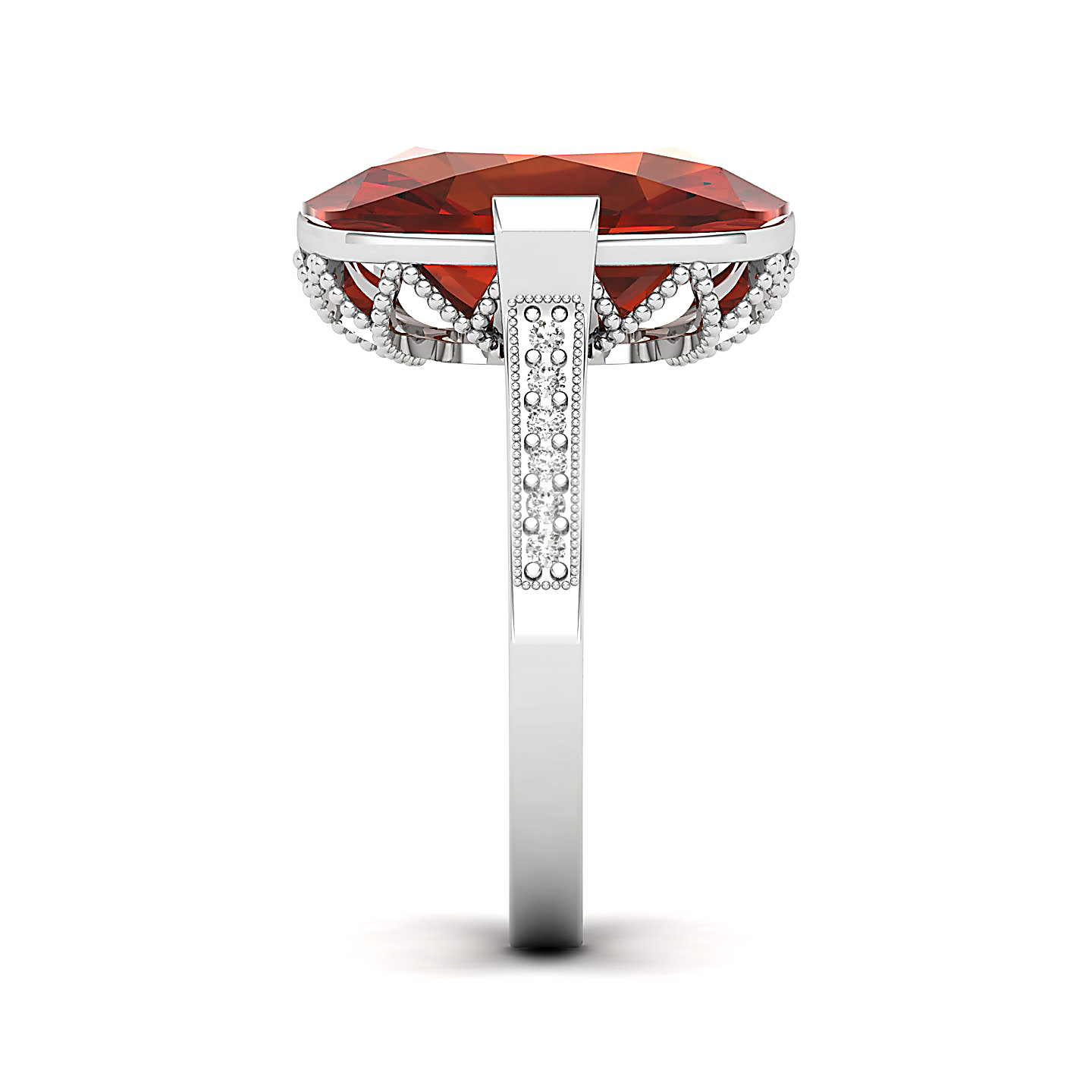 The Pinnacle Hessonite Gold Ring