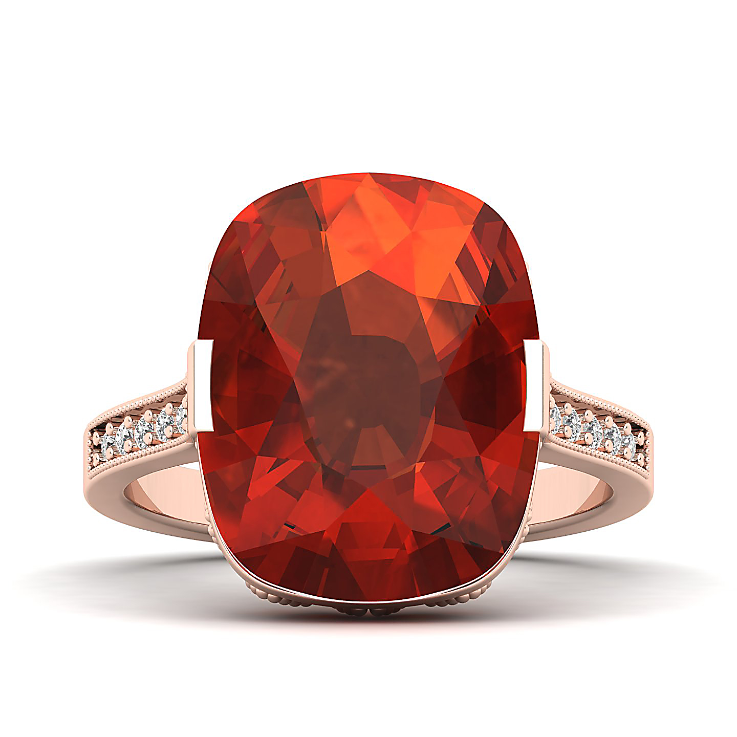 The Pinnacle Hessonite Gold Ring