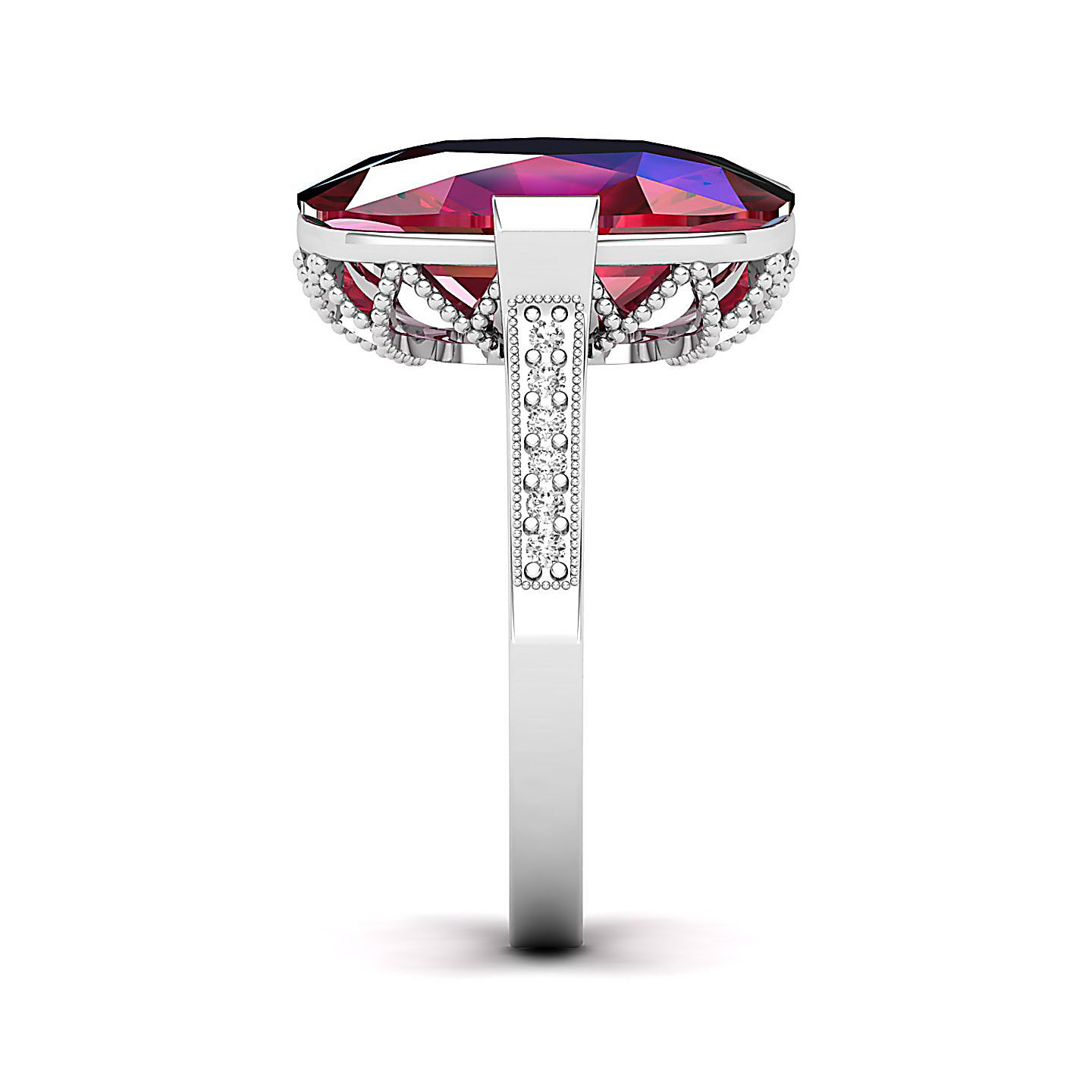 The Pinnacle Ruby Gold Ring