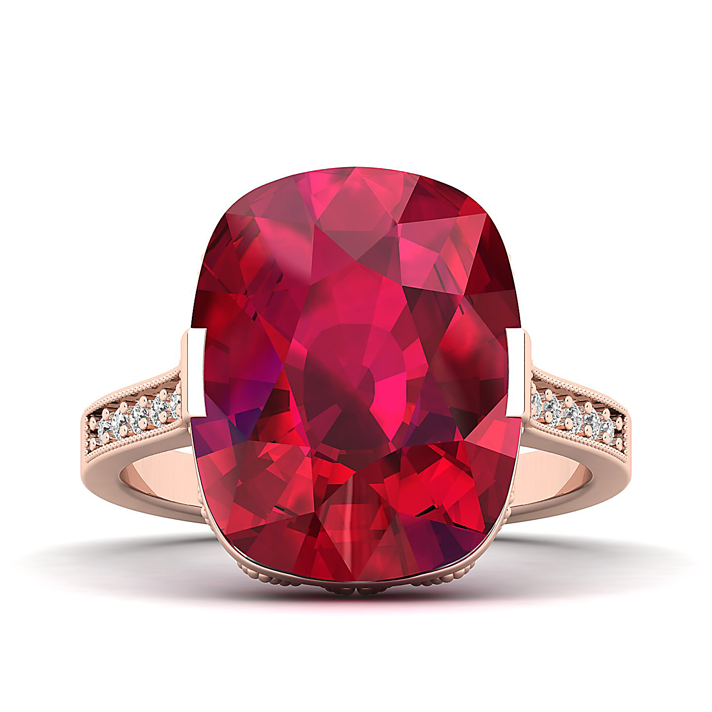 The Pinnacle Ruby Gold Ring