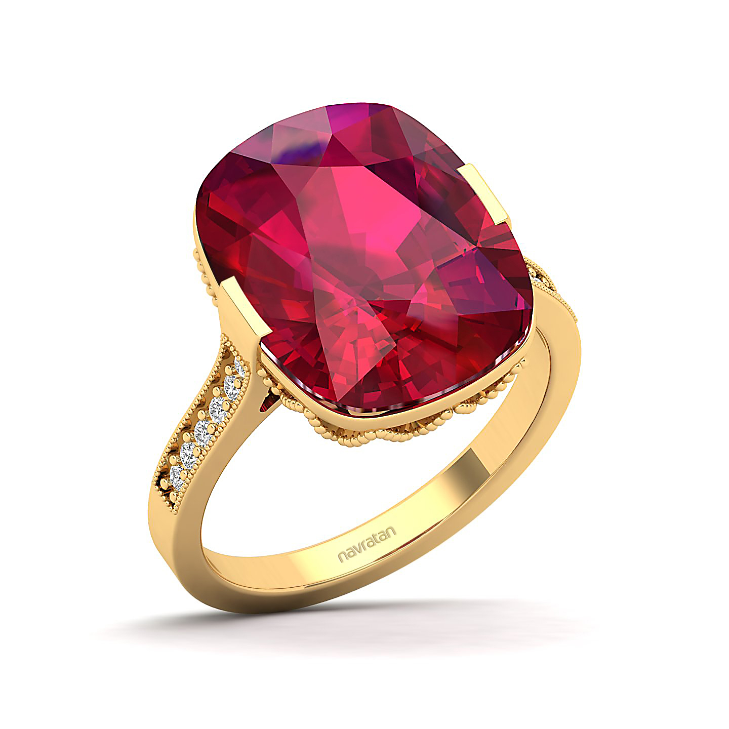The Pinnacle Ruby Gold Ring