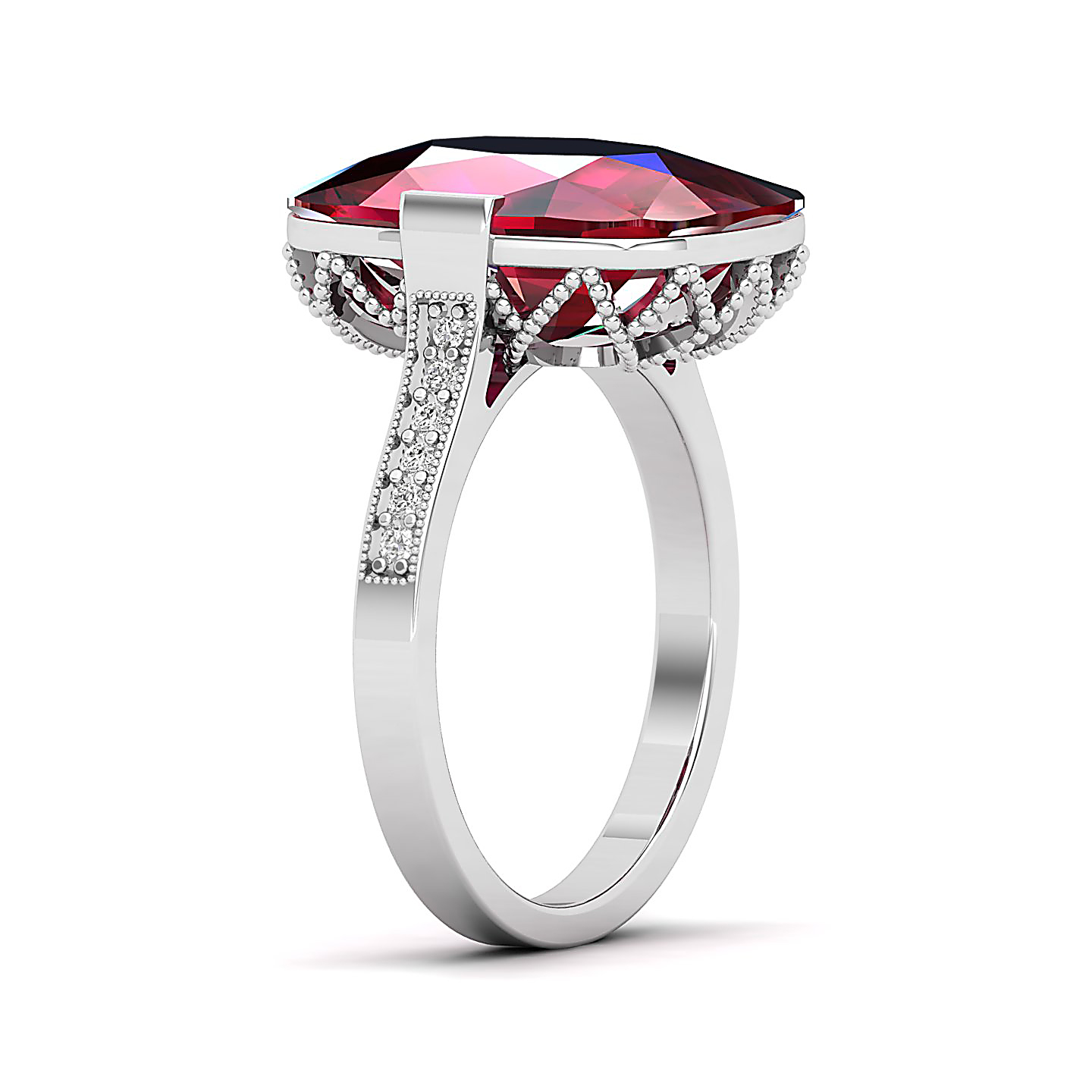 The Pinnacle Ruby Gold Ring